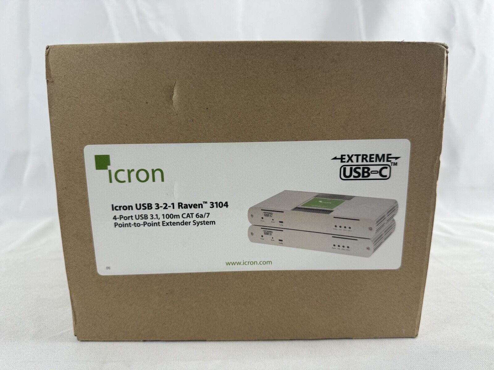 NEW Icron Raven 3104 USB 3-2-1 (4-Port USB 3.1 Point to Point Extender System)
