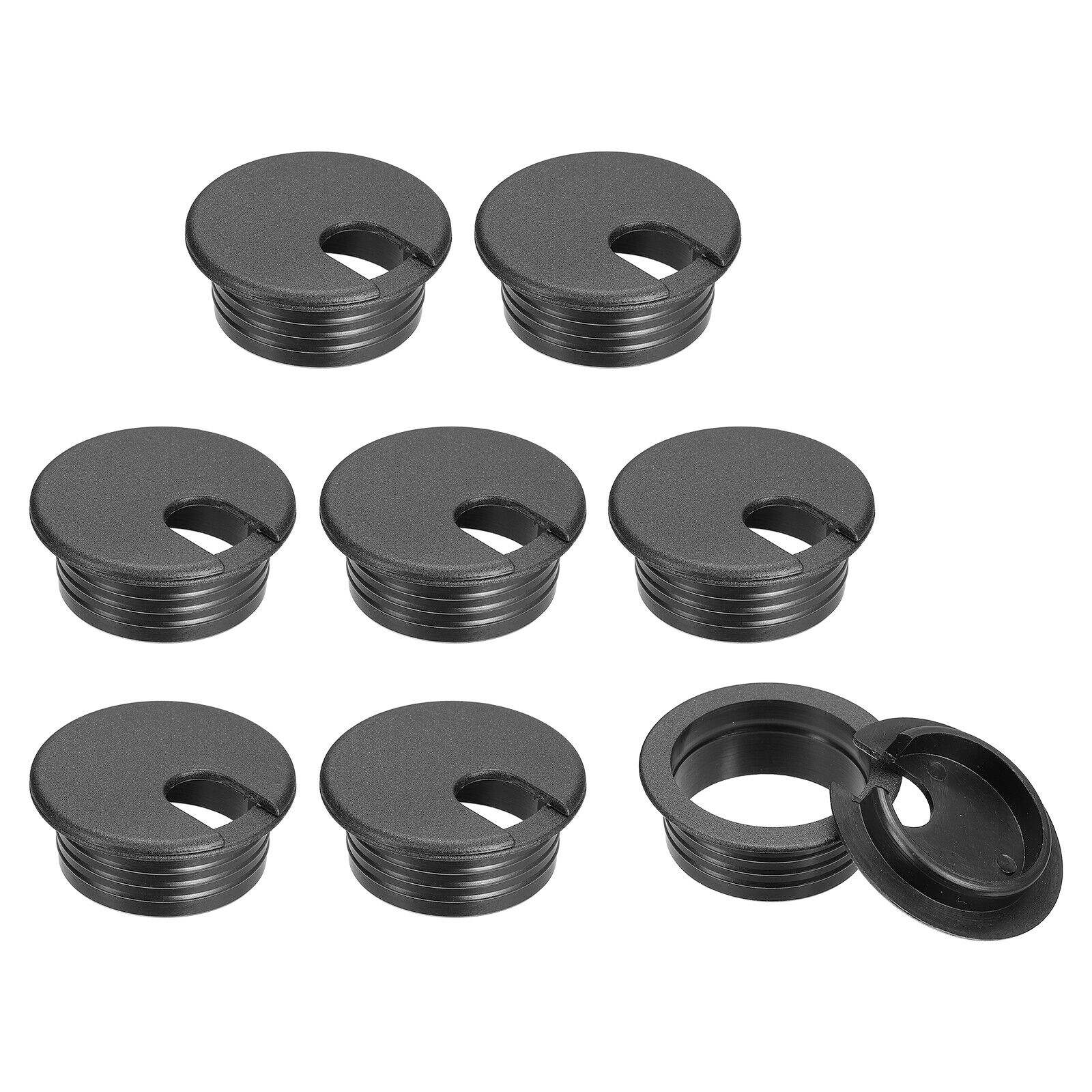 8Pcs 38mm Cable Hole Cover ABS Desk Cable Wire Cord Grommet for Wire Organizer
