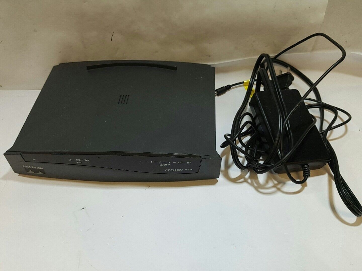 -4x CISCO 800A SERIES Cisco 837 ADSL Ethernet DSL Broadband 4-Port Router W/AC@@