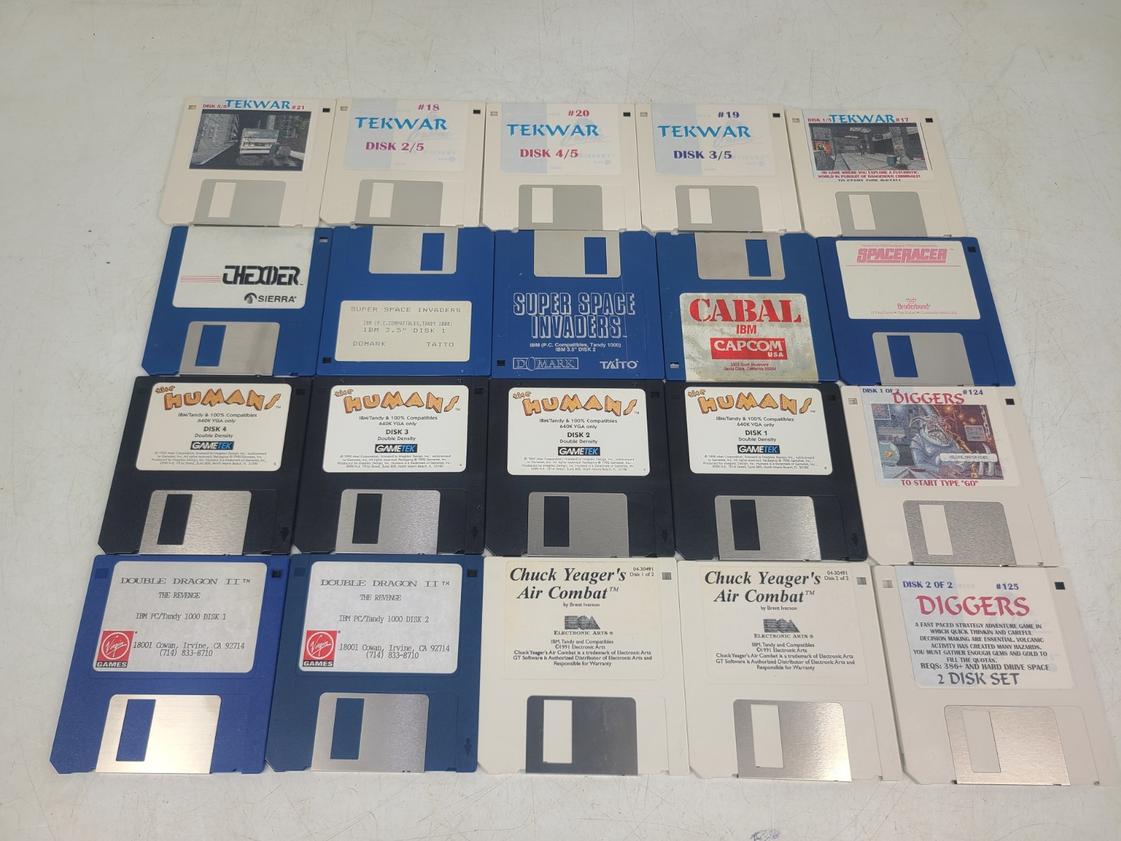 Vintage Video Game Floppy Disk Mixed Lot Of 20