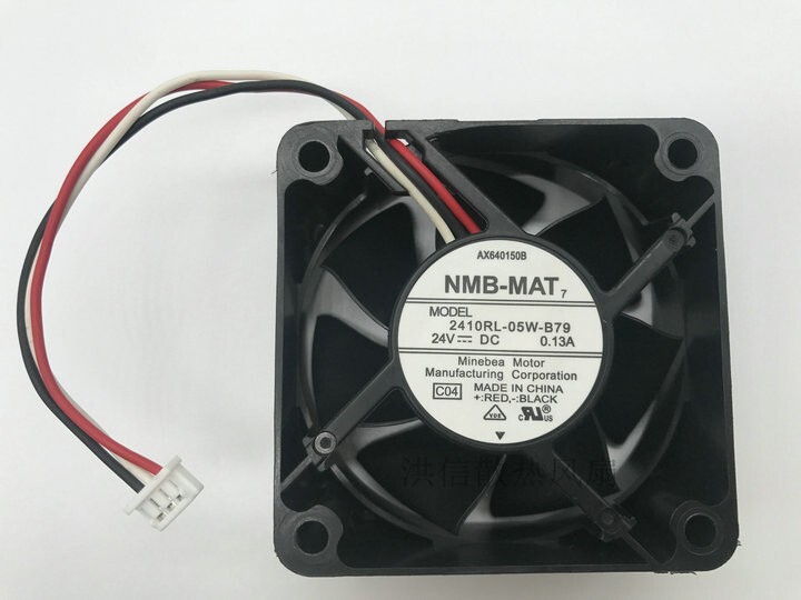 NMB 2410RL-05W-B79 24V 0.13A 6025 6CM 60mm inverter cooling fan 3pin