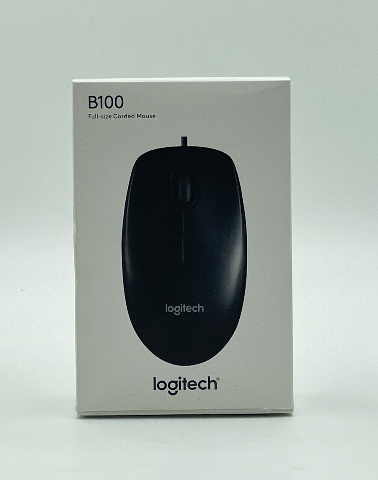 Logitech B100 (910-001439) Optical USB Corded Mouse *New & Factory Sealed* OEM