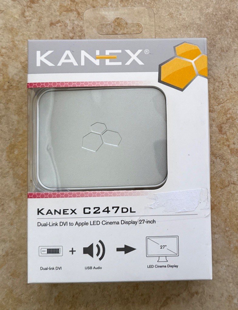 NEW OPEN BOX Dual-Link DVI to Mini Displayport Adapter (Kanex, model C247DL)
