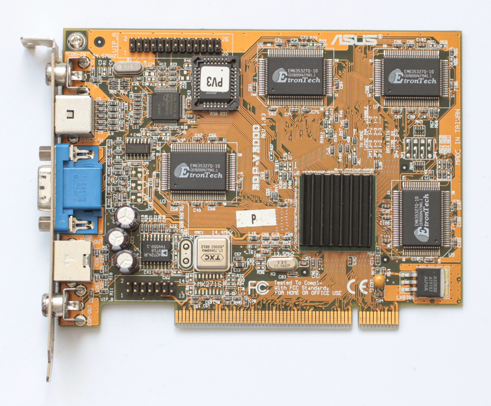 PCI Videocard - ASUS 3DP-V3000 - 4MB - nVidia Riva 128 - TESTED