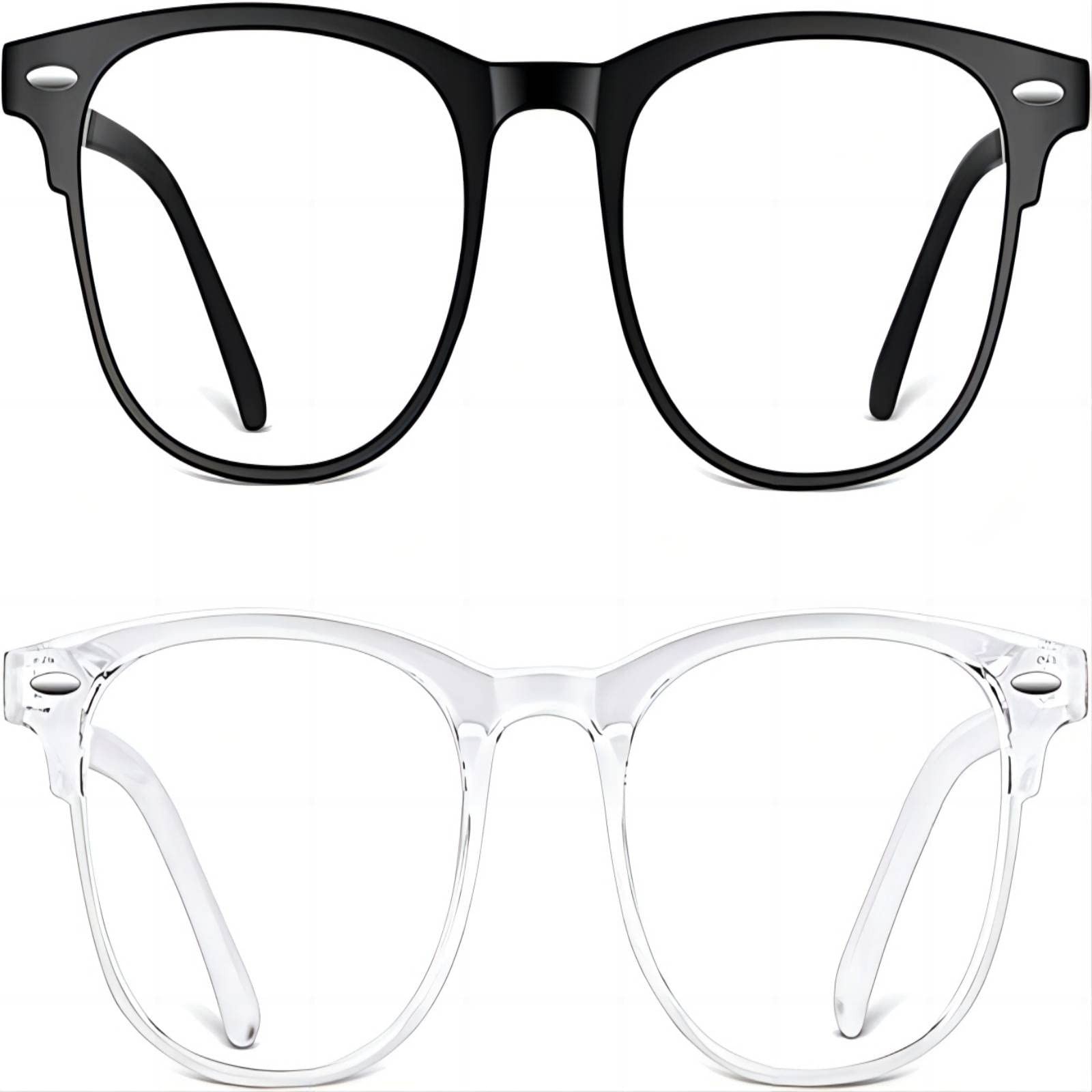 2 Pack Blue Light Blocking Glasses for Women Men,Anti Eyestrain & UV Glare Co...