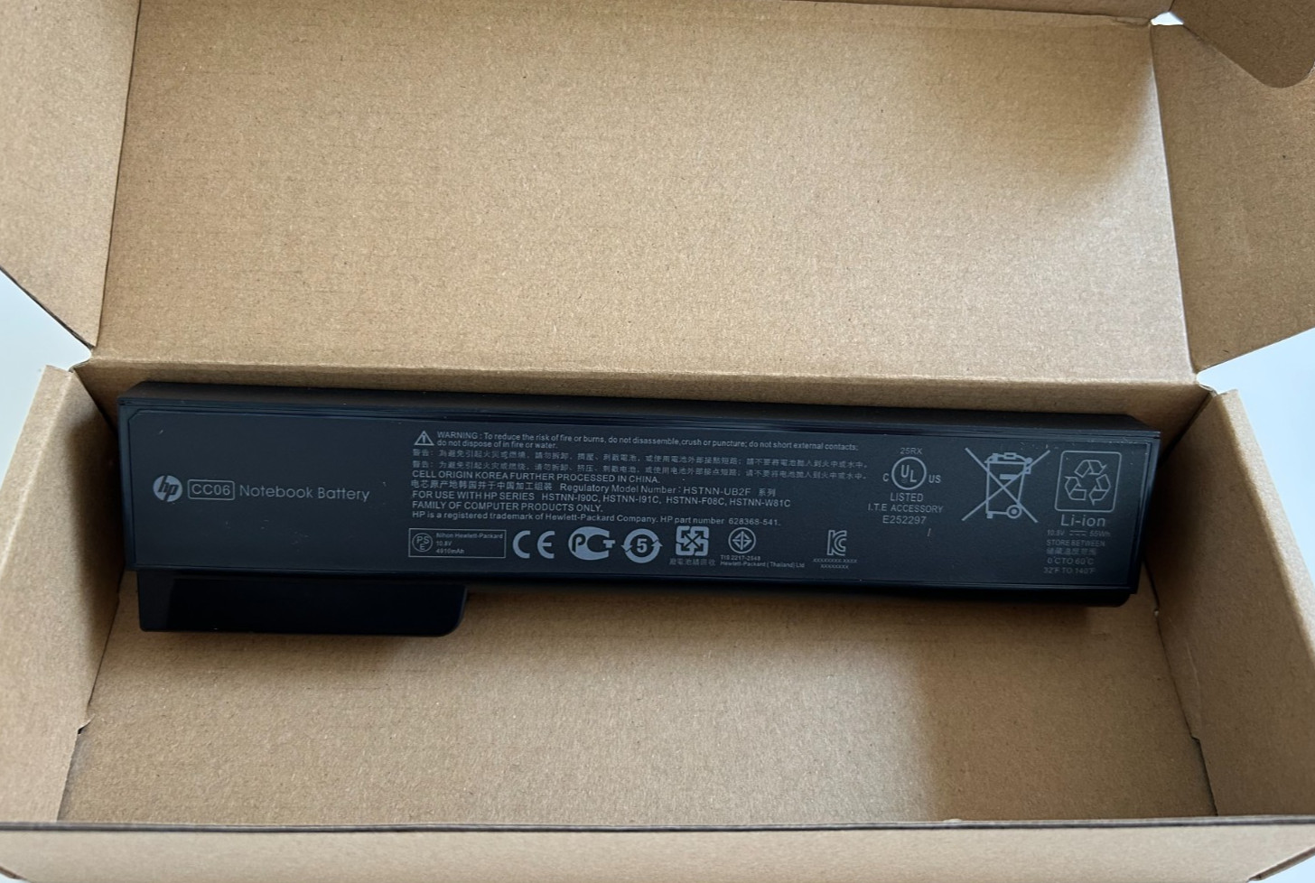 Genuine CC06 Battery HP EliteBook 8460W 8460P 8560P 8470P ProBook 6560b 6460b US