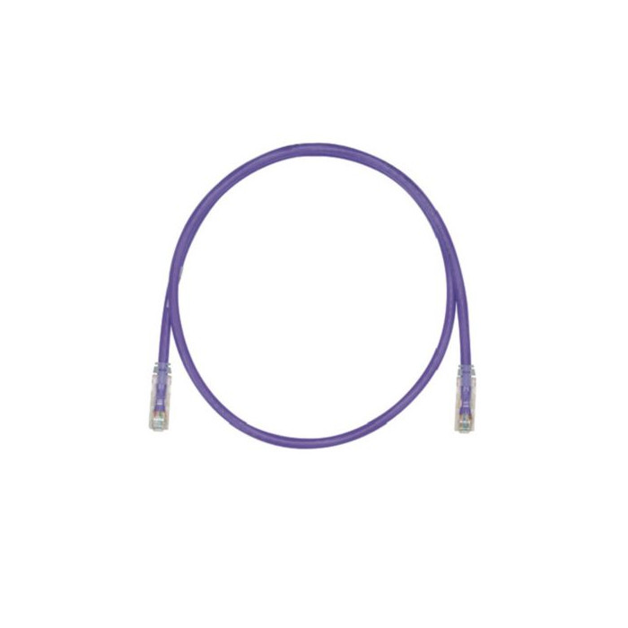 5 ft Panduit UTP28X5VL 28 AWG Copper Cat 6A U/UTP Patch Cord Violet