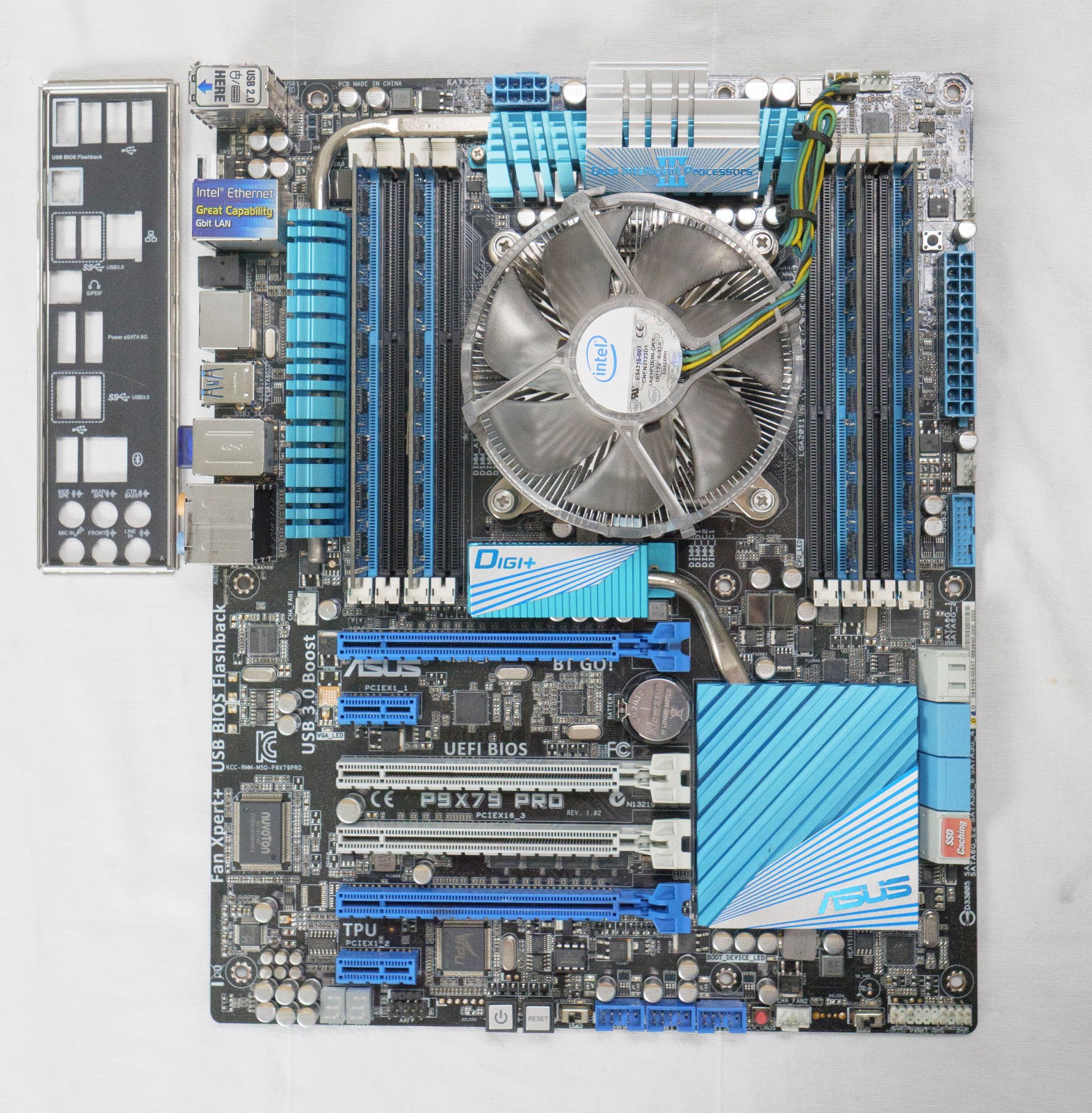 Asus P9X79 Pro LGA 2011 DDR3 Motherboard + Intel i7 3820 CPU Tested 16gb ram