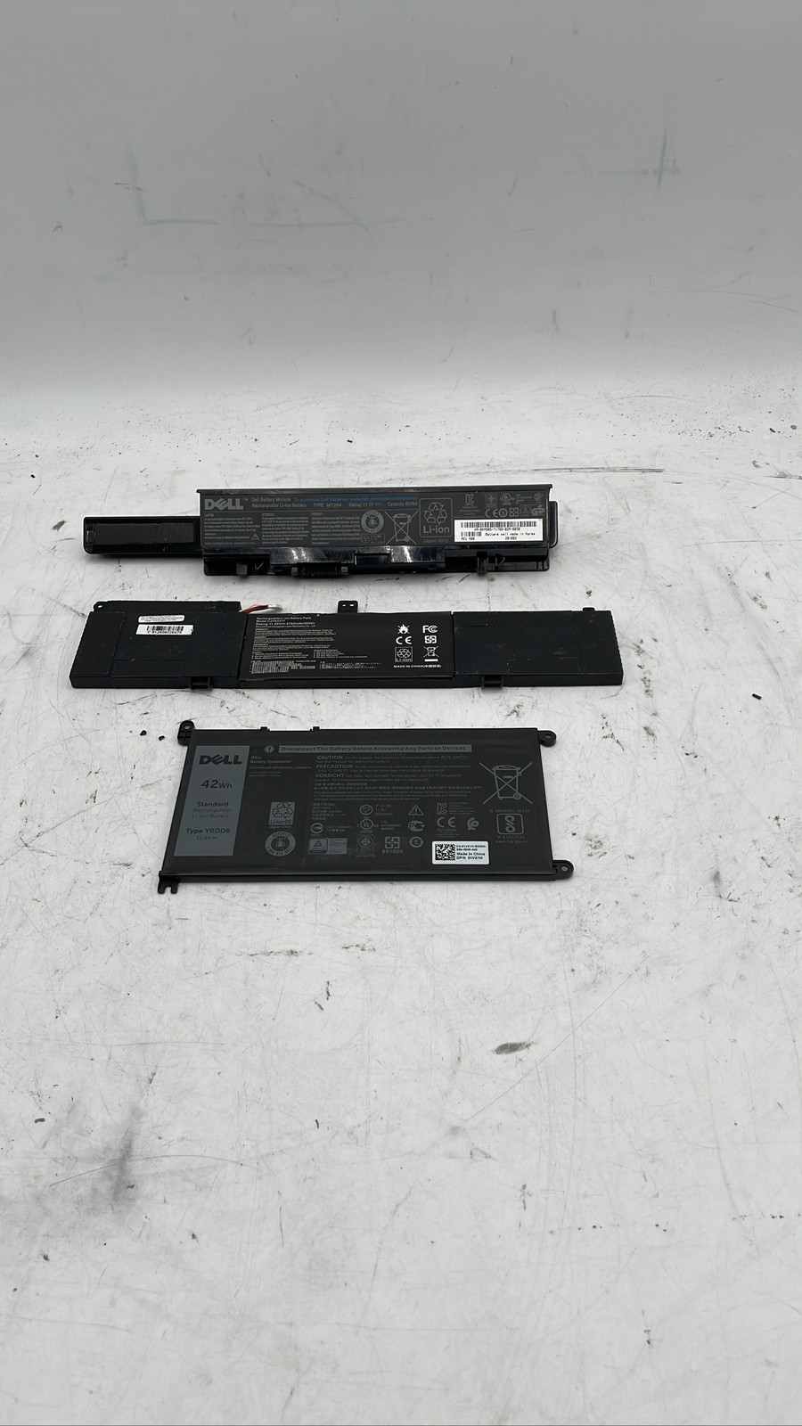 Dell MT264 85Wh 0KM905 YRDD6 42Wh 01VX1H Laptop Batteries Lot of 3 For Parts