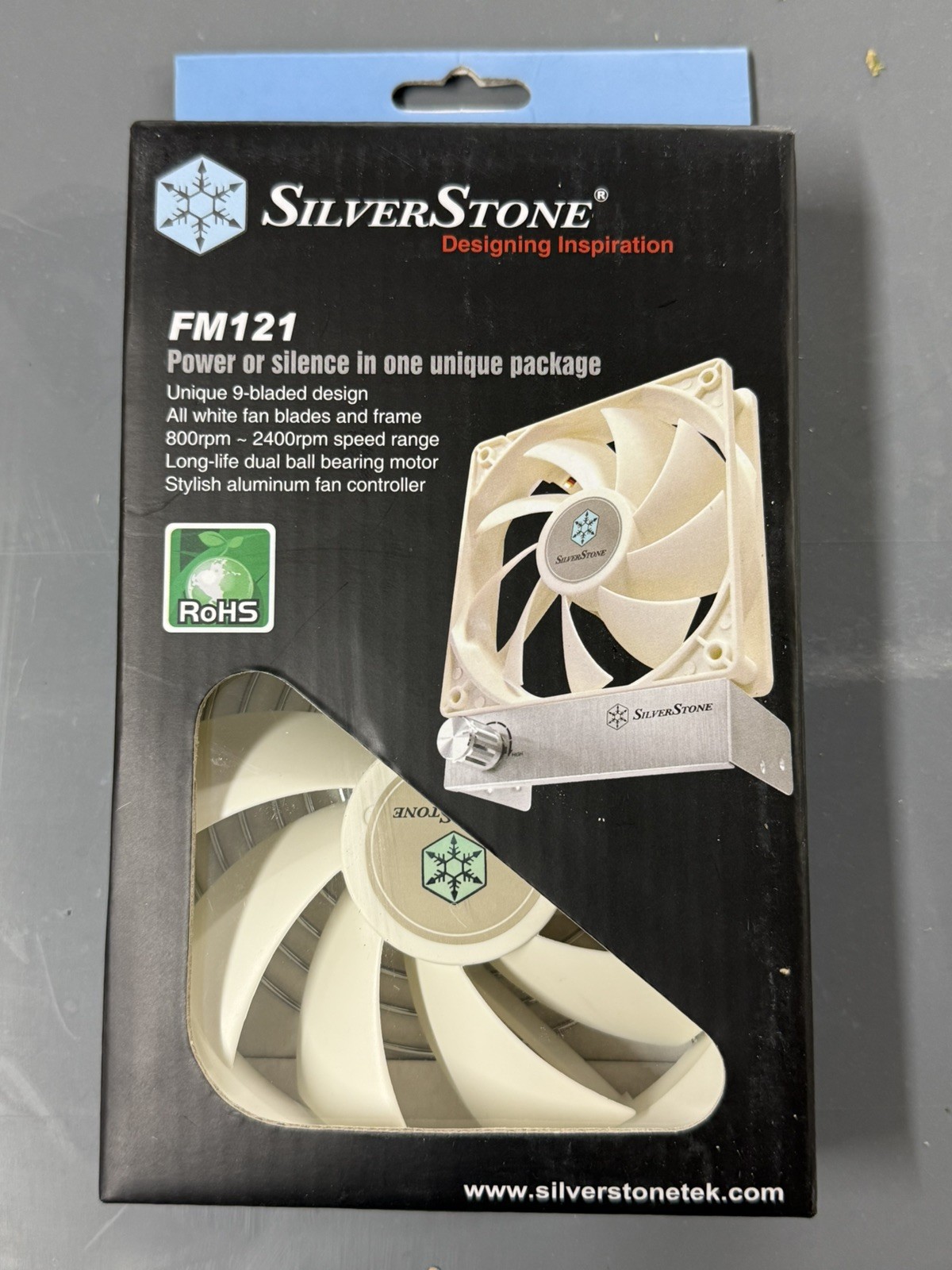 Silverstone FM121 120mm White Dual Ball-Bearing Fan