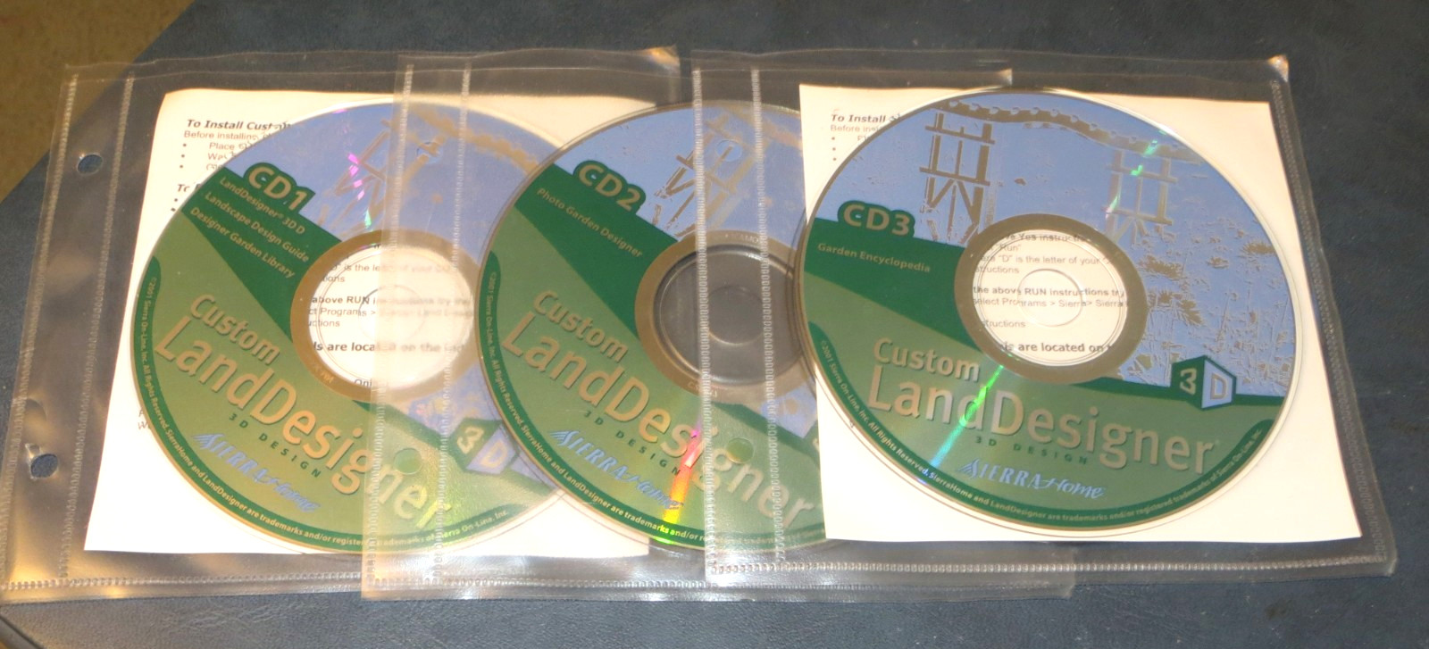 SIERRA HOME CUSTOM LAND DESIGNER 3 CD's 2001