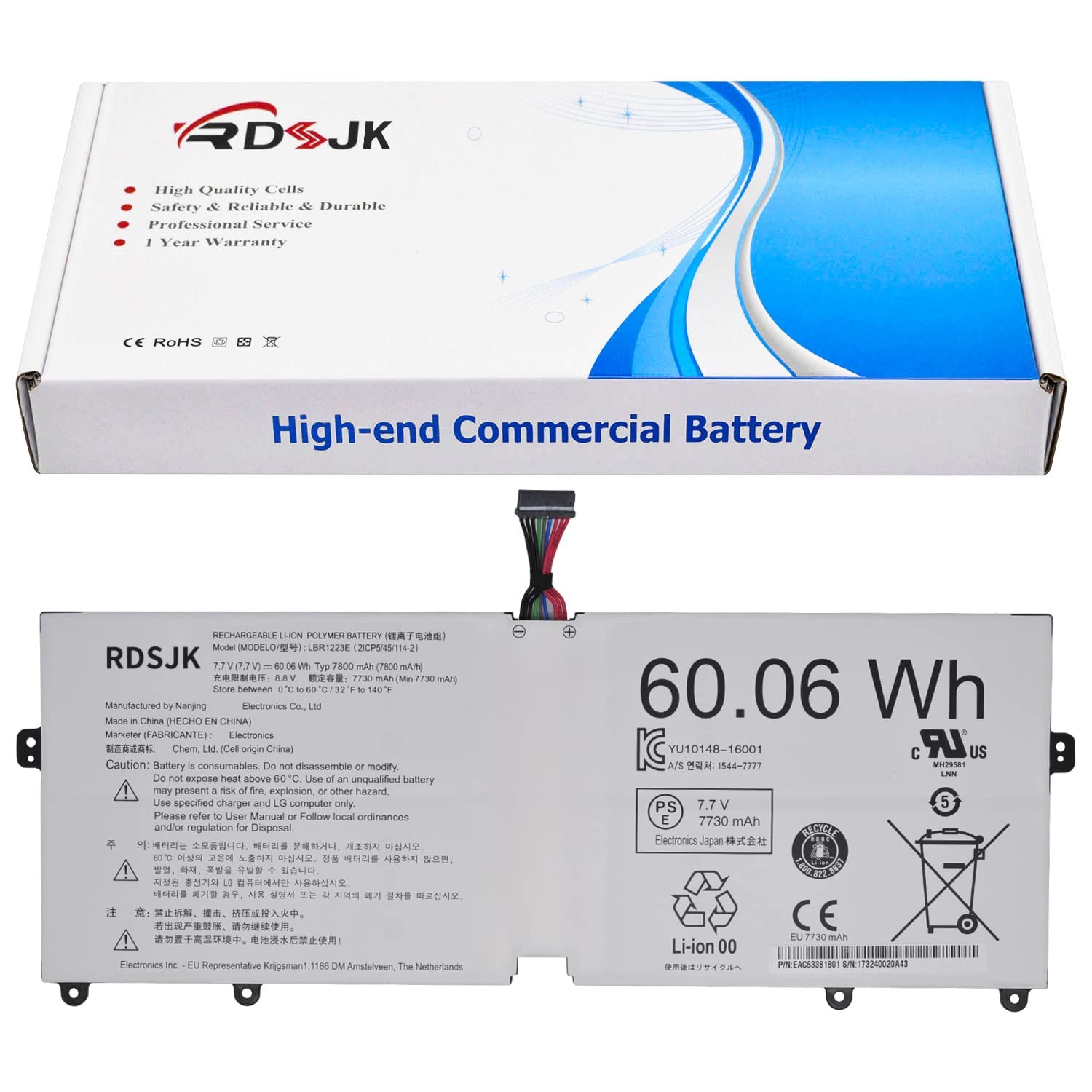 LBR1223E LBS1224E Laptop Battery for LG Gram 13Z970 13Z 970 13Z975