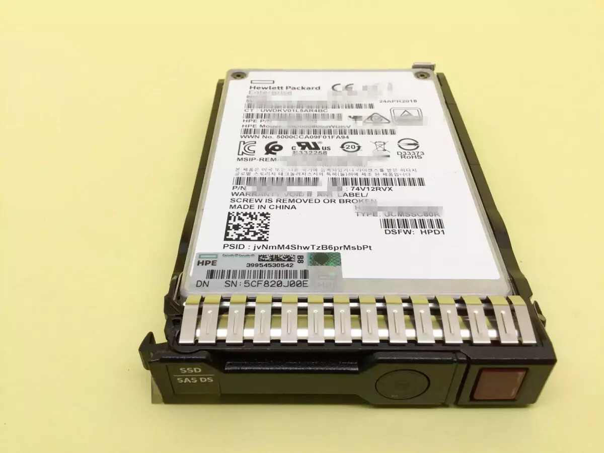 NEW HPE P37005-B21 P37068-001 960GB SAS 12G 2.5IN MU SFF GEN9 GEN10 Server SSD