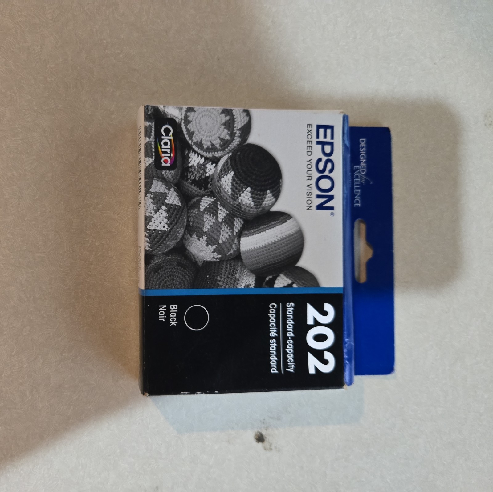 Epson 202 Black Ink Cartridge – Std Capacity – Exp 08/2027 – New Sealed
