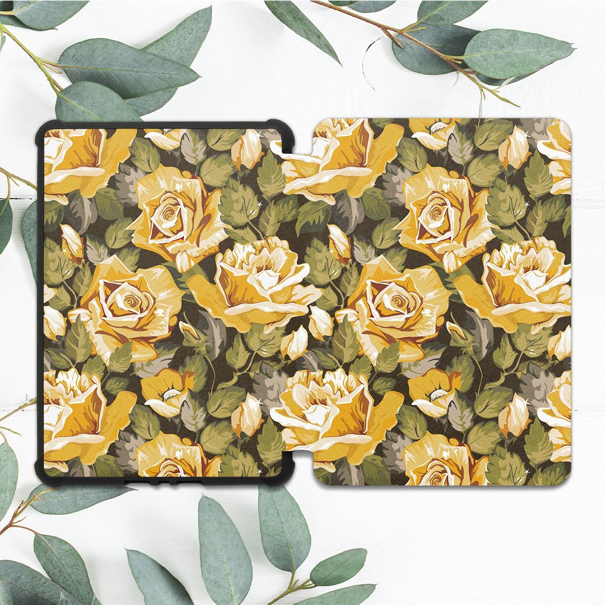 Aesthetic Retro Floral Yellow Case For All-new Kindle 10th Gen Kindle Paperwhite
