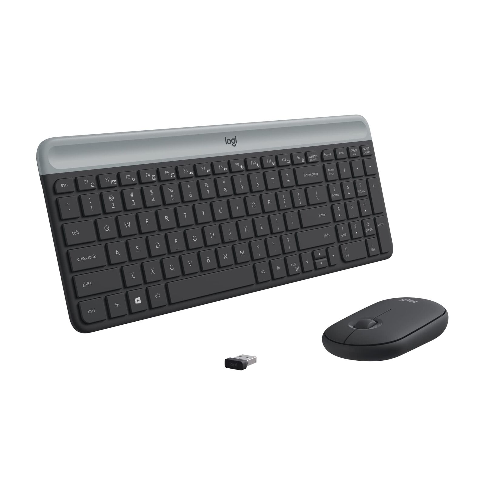 Logitech MK470 Slim Wireless Keyboard & Mouse Ultra Portable Graphite ‎920009437