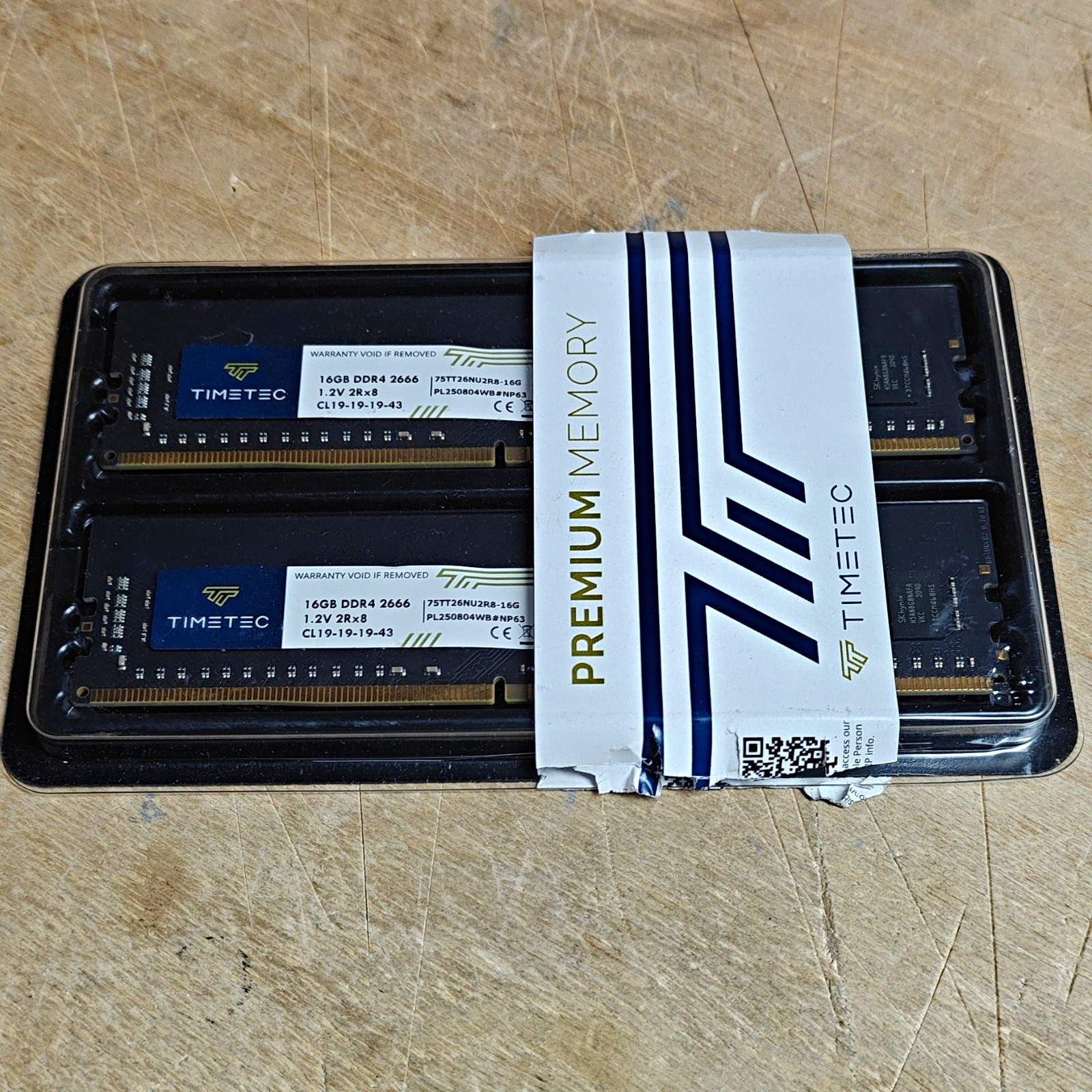 Timetec Premium Memory 32GB (2x16GB) PC4-21300 DDR4-2666 DIMM 288P