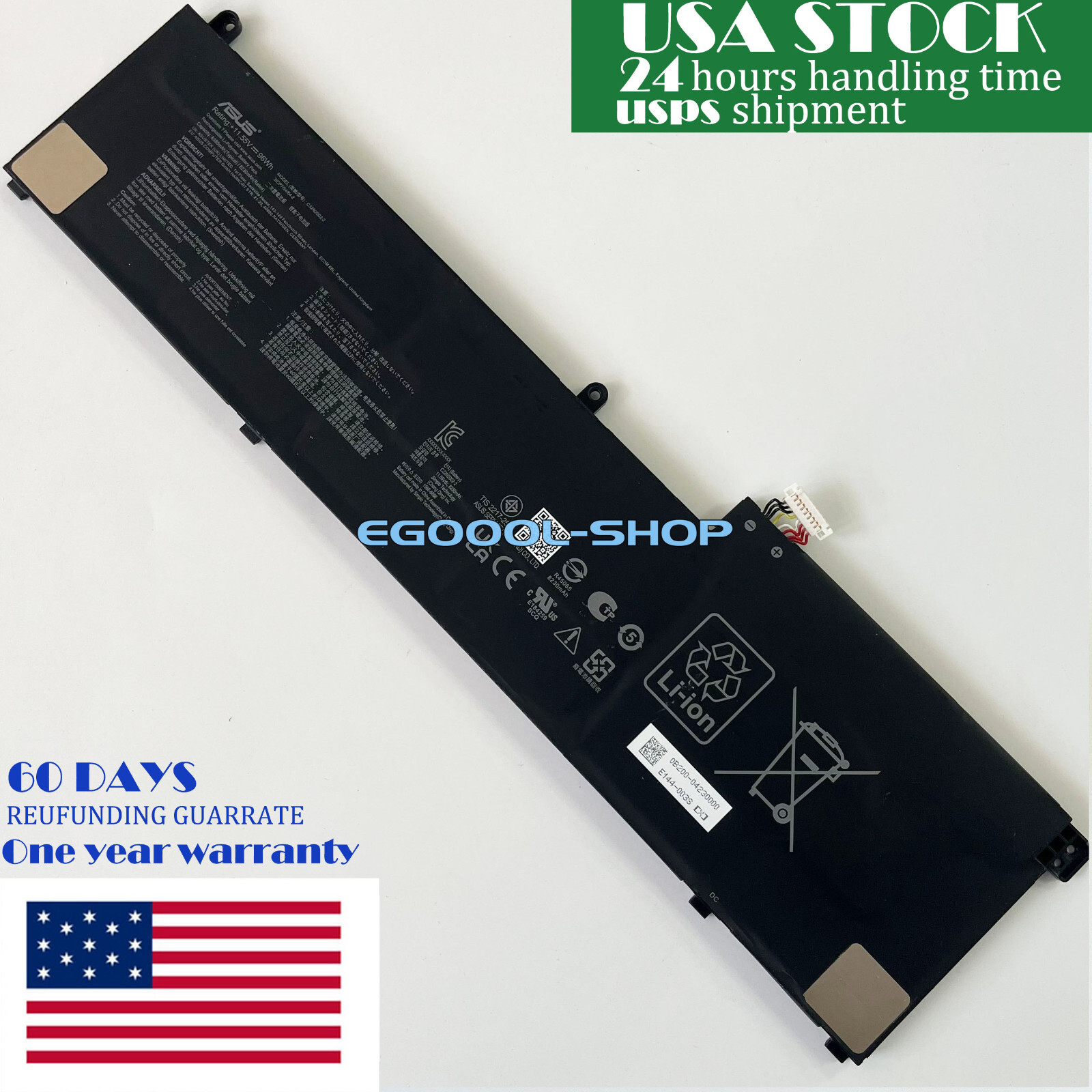 USA C32N2002-2 New Genuine 11.55V 96Wh for Asus ZenBook Pro 15 Flip OLED Q539Z