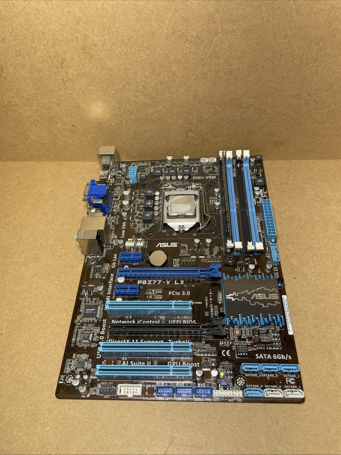 Asus PBZ77-V LX Motherboard w/i7-3770K, 8GB RAM
