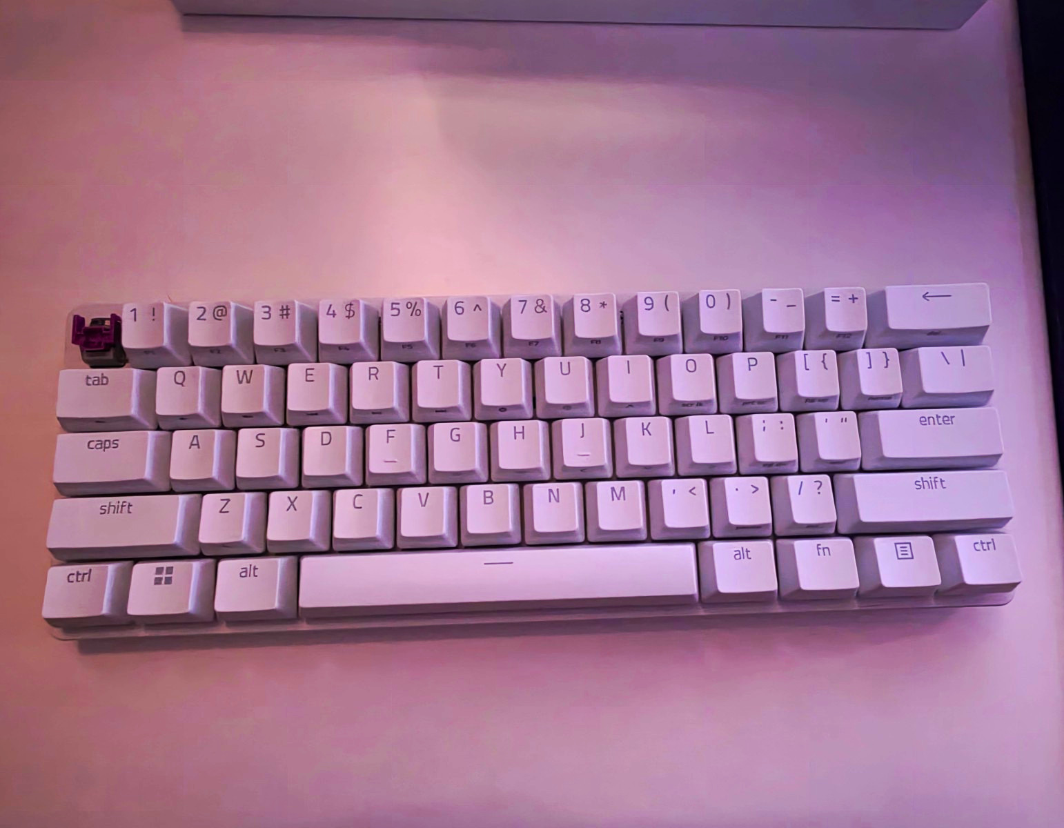 Razer Huntsman Mini White Wired Illuminated Gaming Keyboard English QWERTY