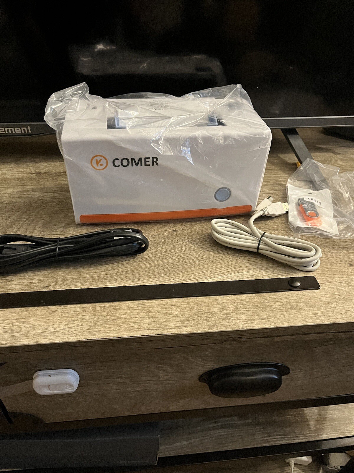K COMER CX418 Logistics 4x6 Thermal Shipping Label Printer & Multifnctn Labeler