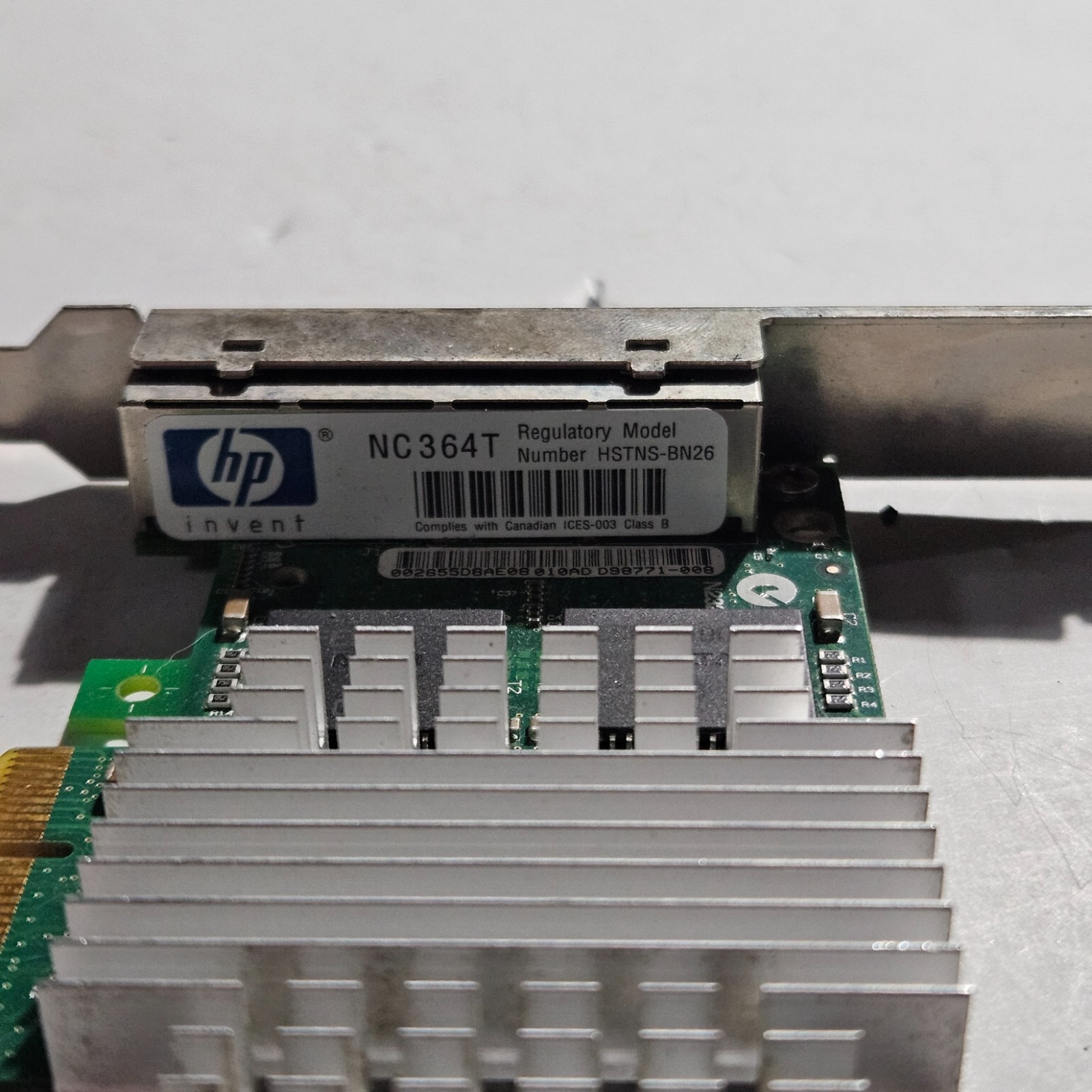 HP NC364T Quad Port Gigabit NIC PCle Intel 82571EB EXPI9404PTL-HP 436431-001