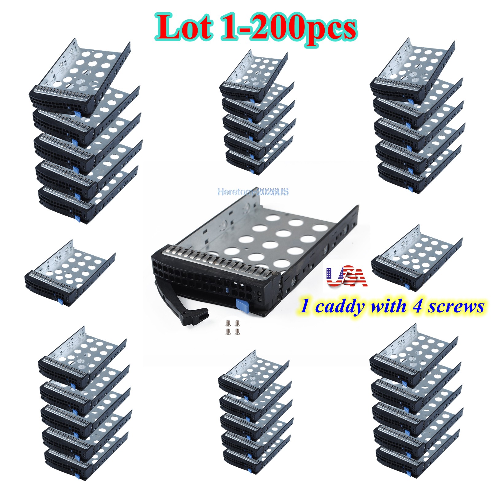 Lot SC93301 MCP-220-00024-0B SuperMicro 3.5" Hot Swap Hard Disk Drive Tray Caddy
