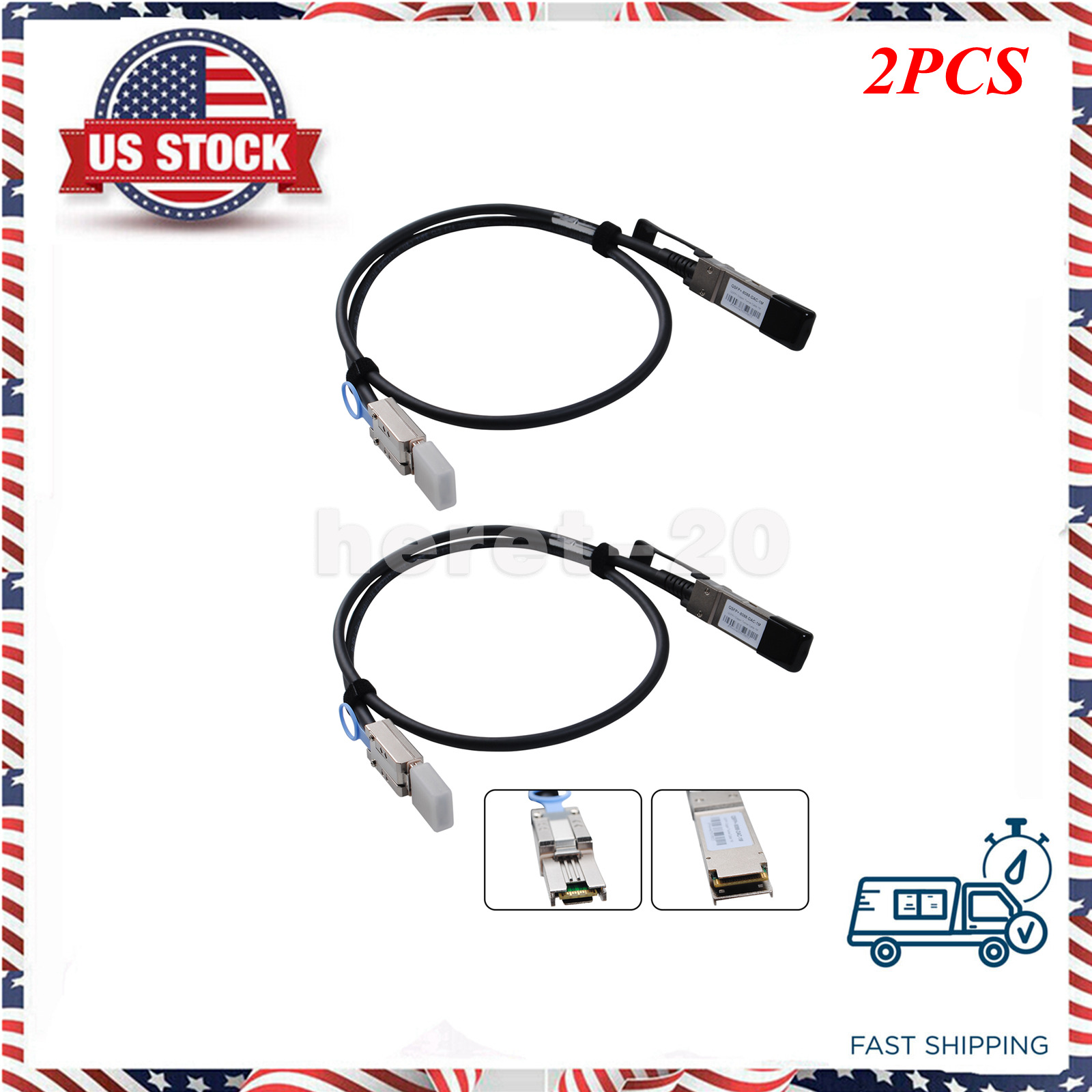 2PCS External SAS Cable QSFP SFF-8436 to Mini SAS SFF-8088 Cable for Netapp 1m