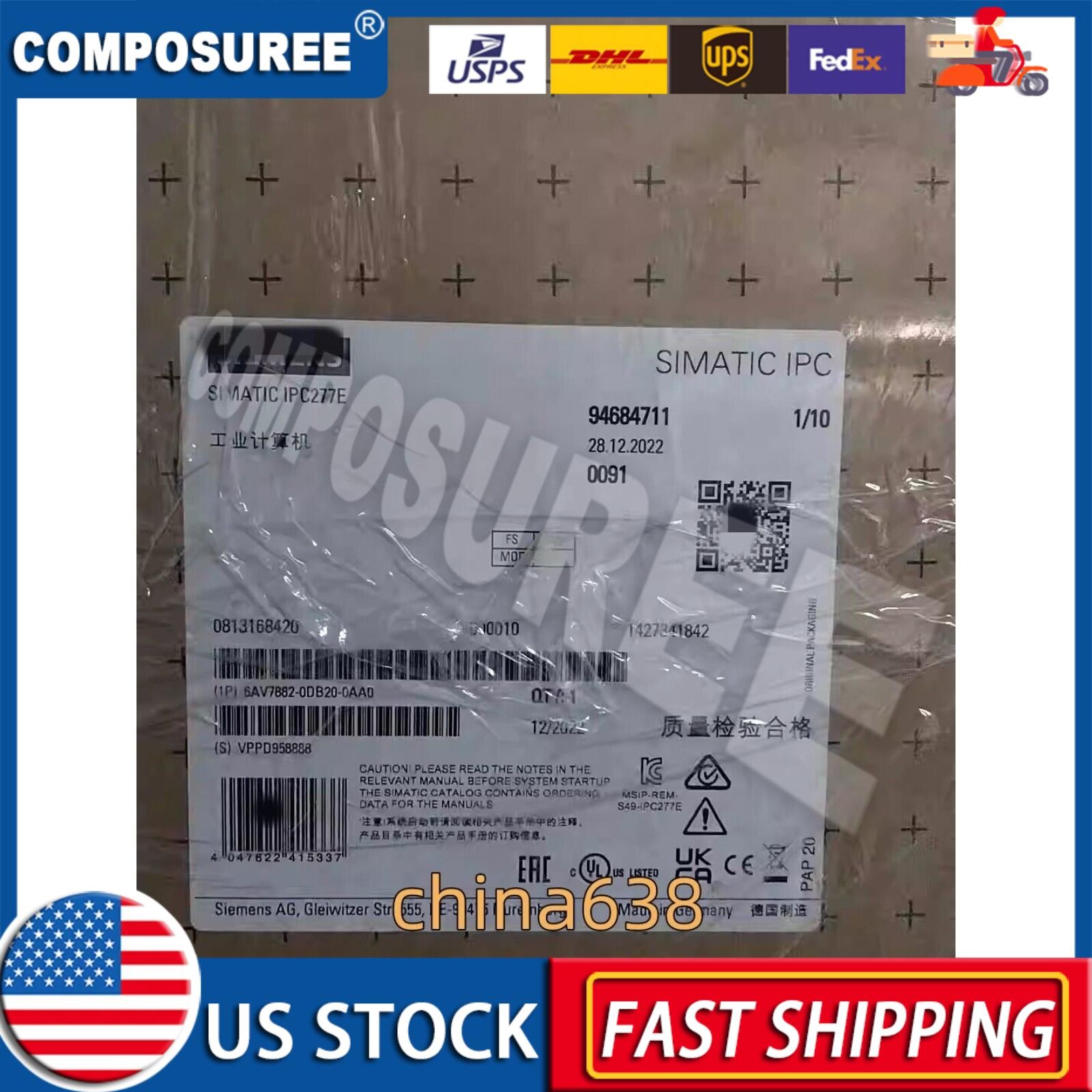ONE New Siemens 6AV7882-0DB20-0AA0 # FedEx / DHL