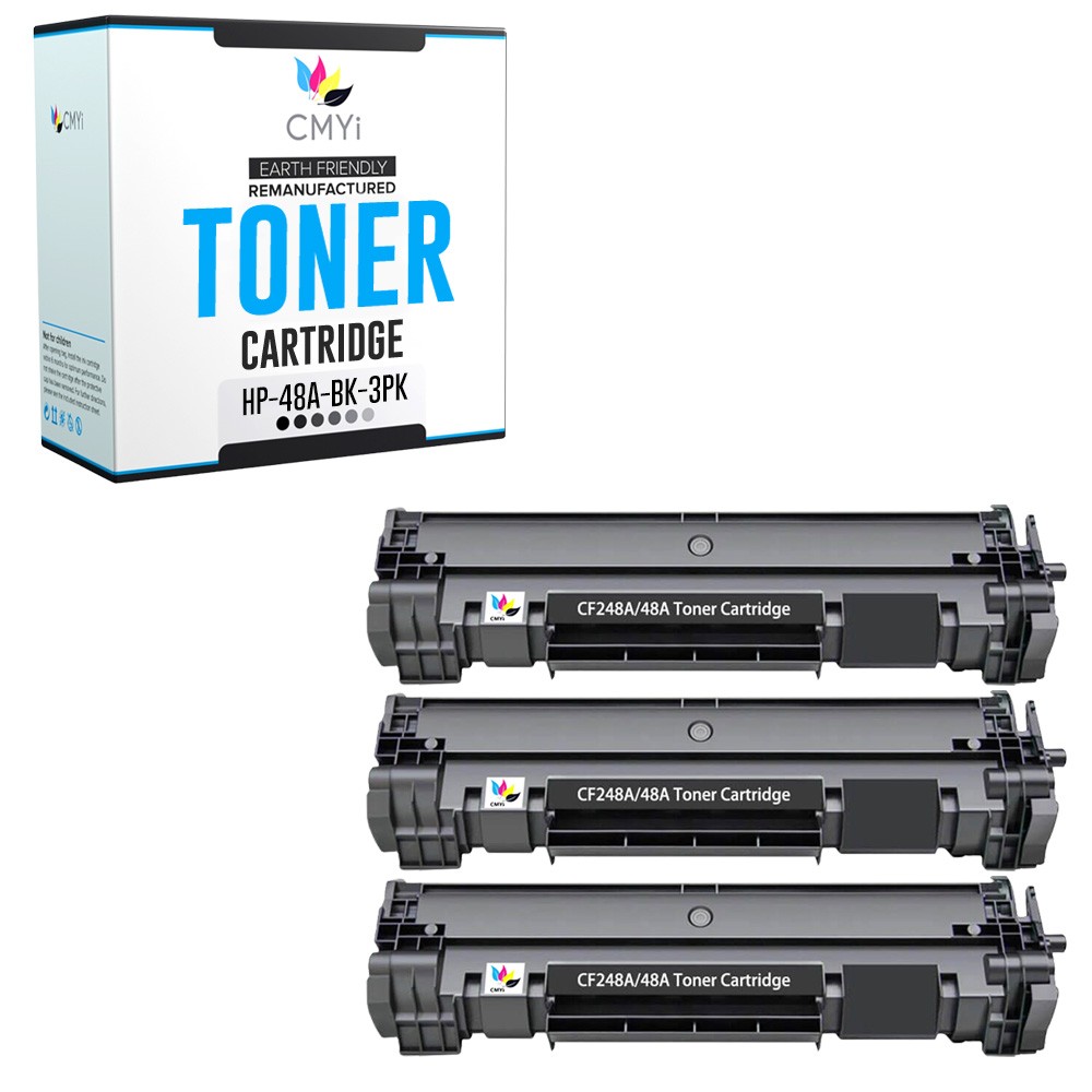 CMYi 3PK Replacement Toner 48A Cartridges for HP LaserJet Pro M15a M15w MFP M28w