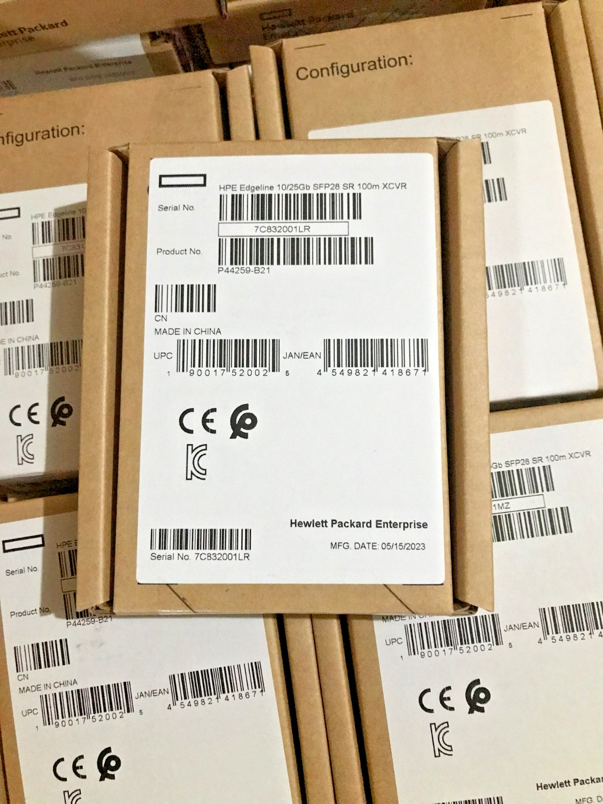 P44259-B21 NEW HPE Edgeline 10/25GB SFP28 SR 100M XCVR PL-S2 P44263-E01