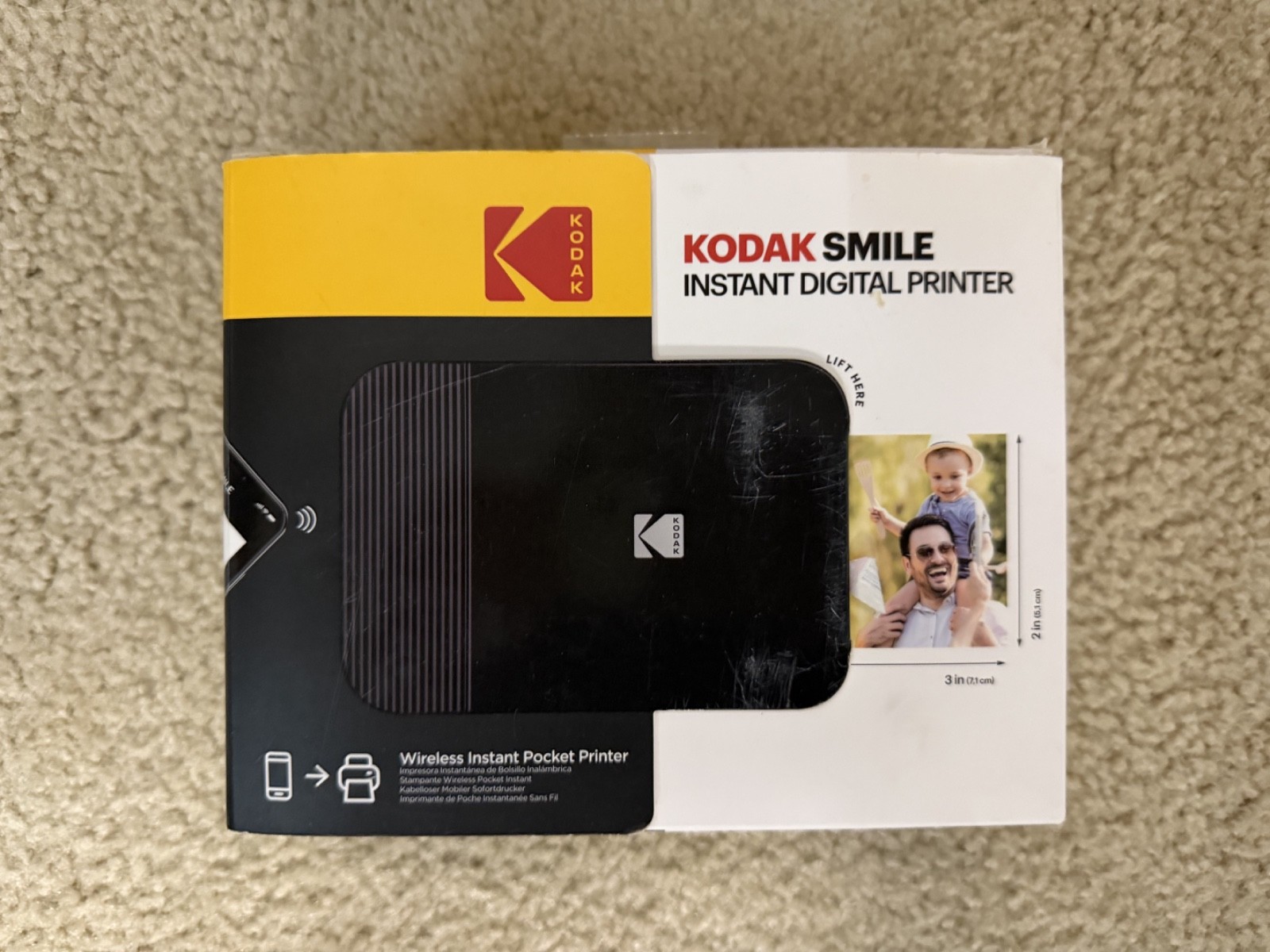 KODAK Smile Instant Digital Printer Wireless Pocket  Black (NEW FACTORY SEALED)