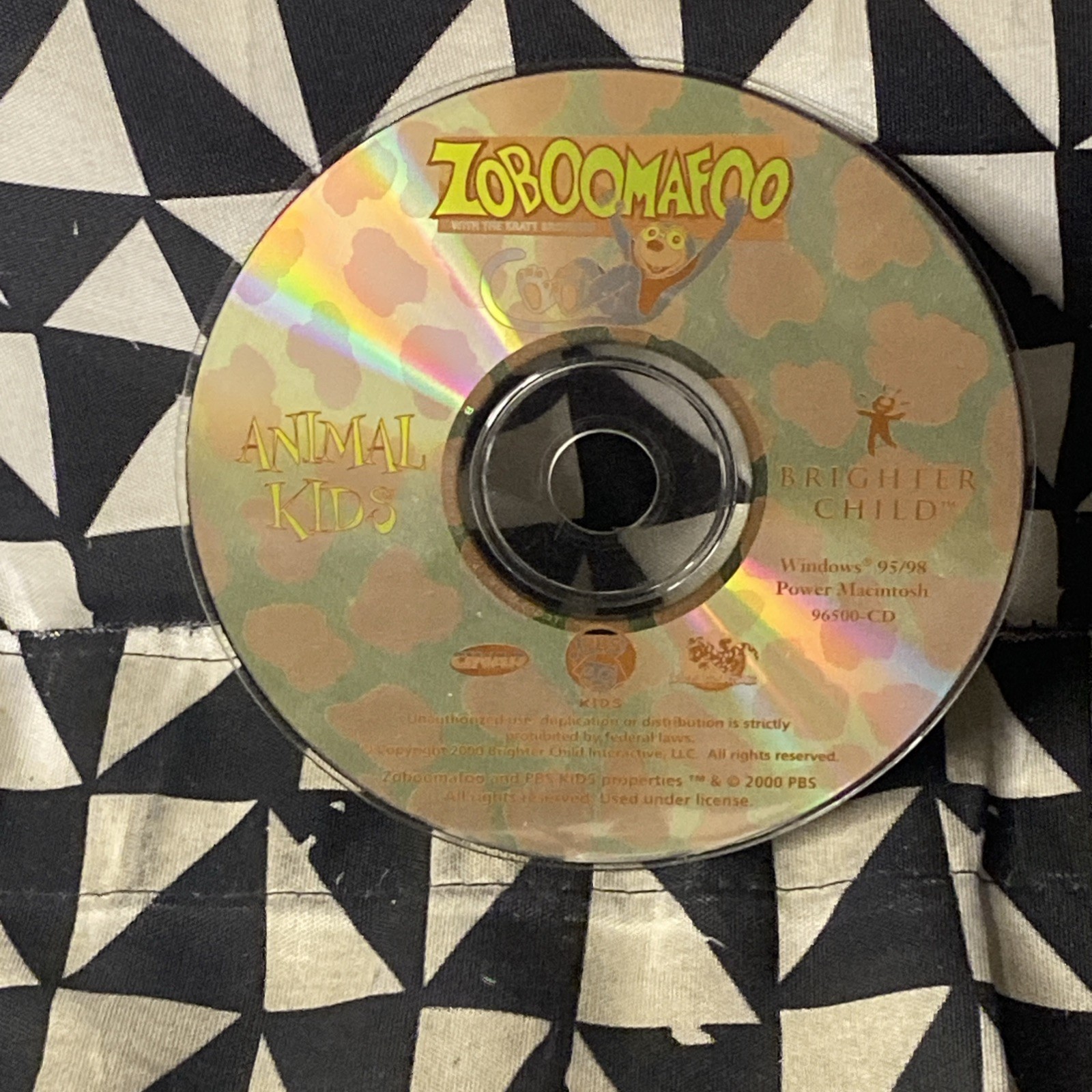 Brighter Child Zooboomafoo Animal Kids CD-ROM Windows/Mac  2000 *DISC ONLY*