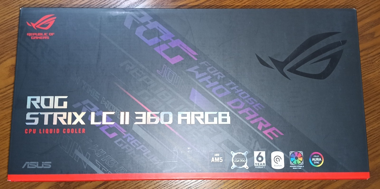 ASUS ROG Strix LC II 360 ARGB AIO Liquid CPU Cooler Black NEW NEVER INSTALLED