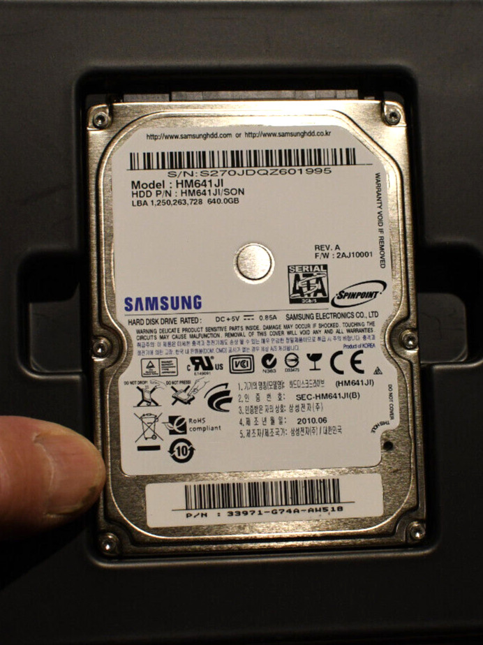 SAMSUNG Spinpoint 640GB Laptop HDD 2.5\