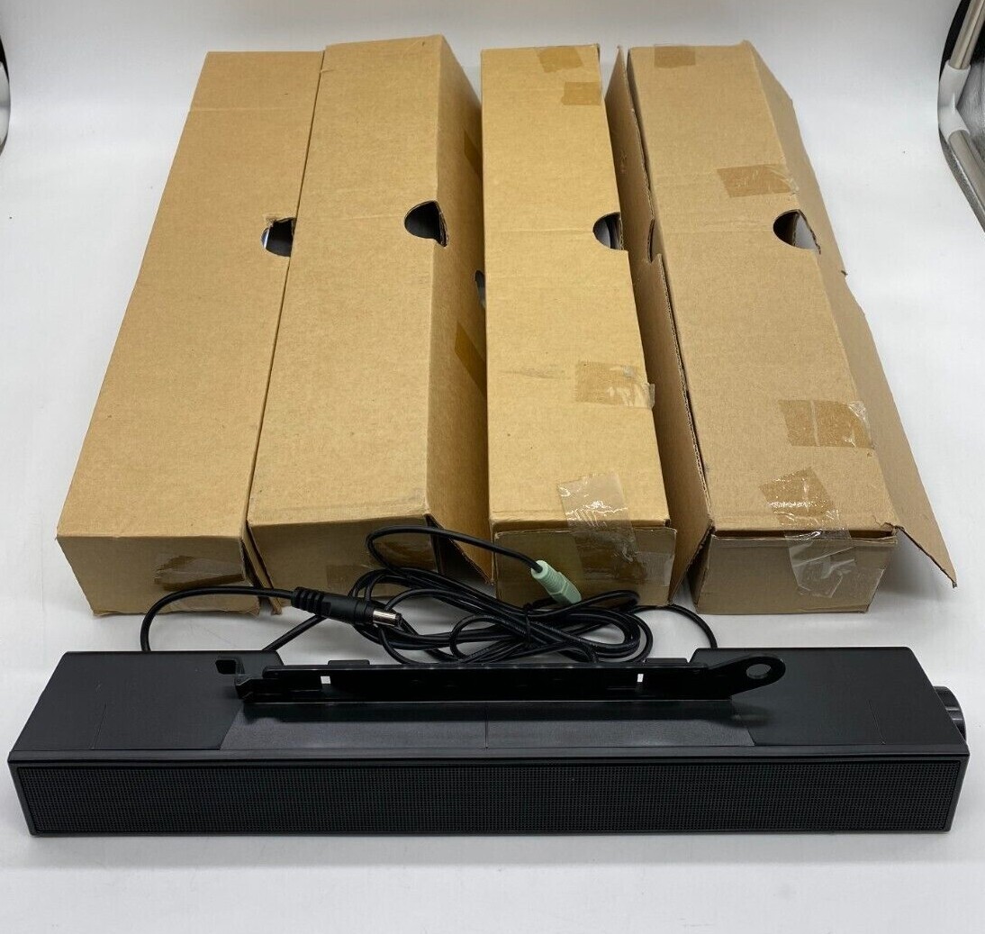 Lot of 4 Dell AX510 PC Monitor Sound bar Speaker