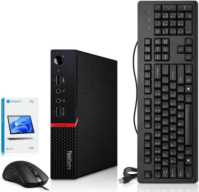 Lenovo M715q Mini Desktop Ryzen 5 Pro 2400GE 32GB RAM 512GB SSD & W11 Pro
