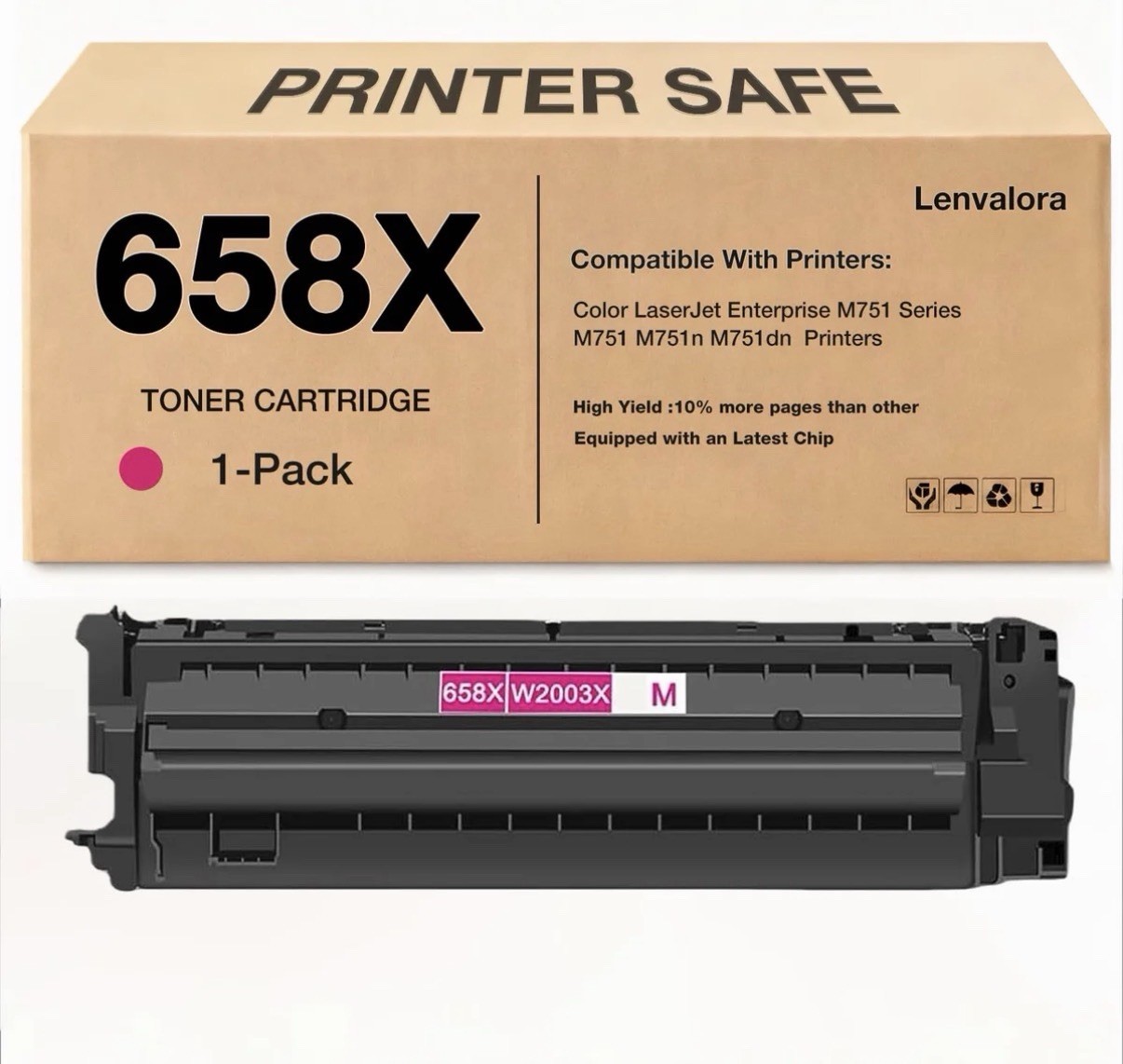 658X Toner Cartridges W2003X Replacement for HP 658X W2003X 658A W2003A Toner