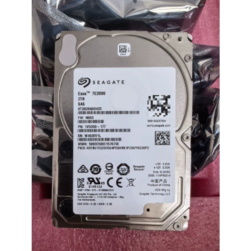 NEW Seagate ST2000NX0433 2TB 128MB SAS 12Gb/s 2.5" Enterprise HDD Capacity v3