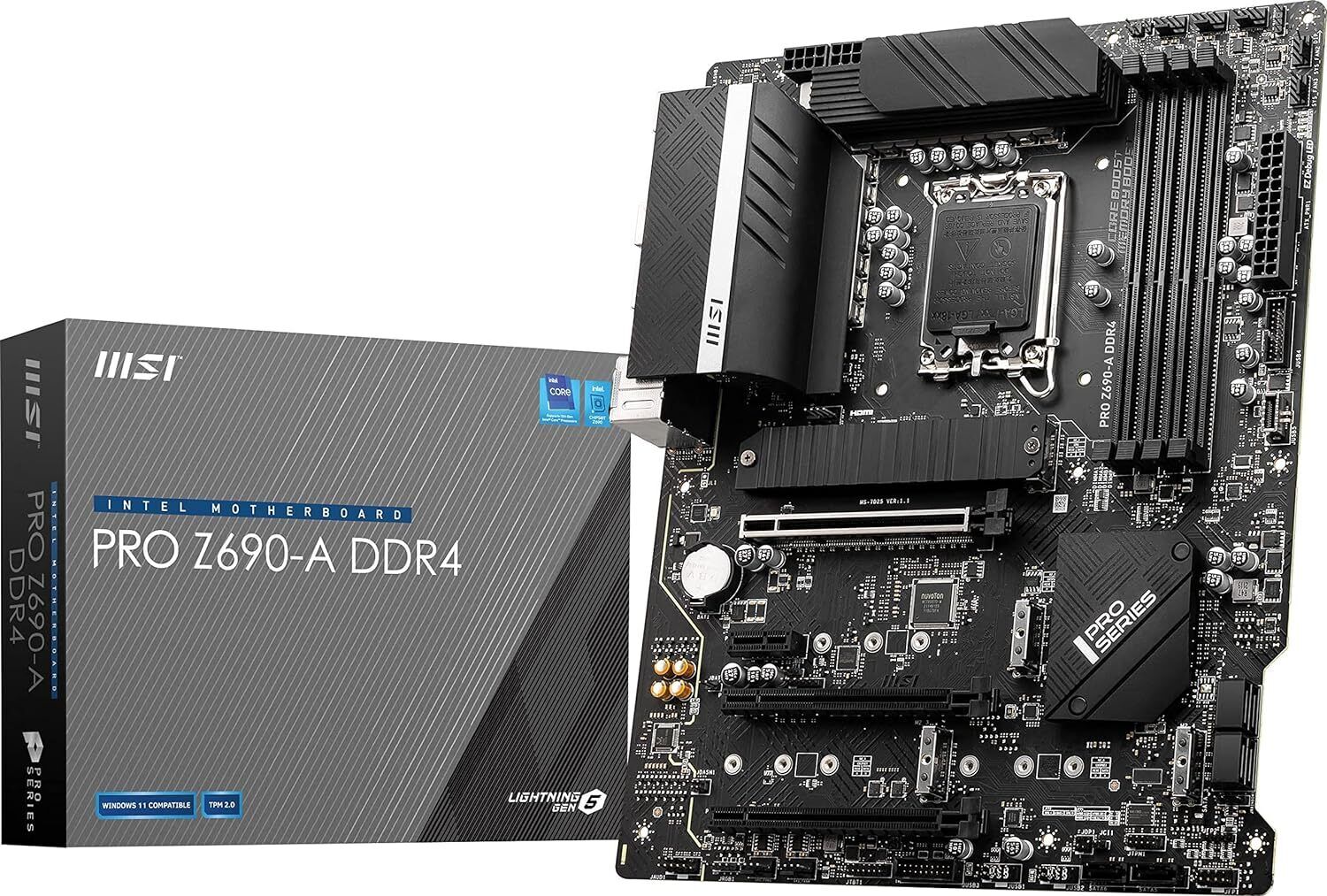 MSI PRO Z690-A DDR4 ProSeries Motherboard ATX, 12th Gen Intel, LGA 1700 Socket