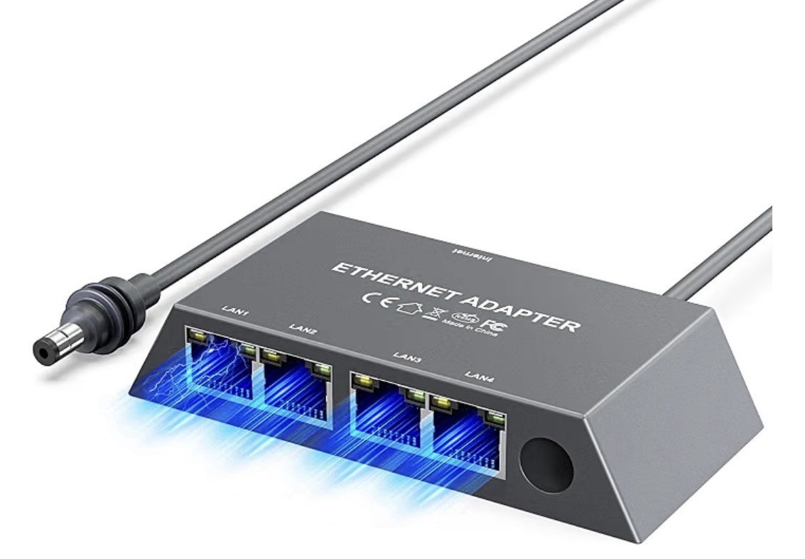 Hugener Starlink Ethernet Adapter 4 Port Gen3 Mini Standard 4X Open Box