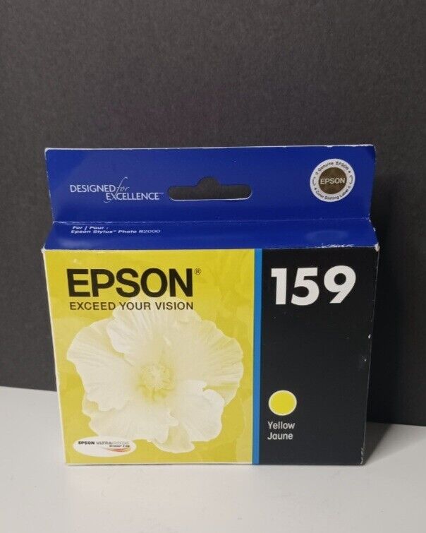 Genuine Epson 159 Yellow Ink Cartridge T159420 Expired 2014