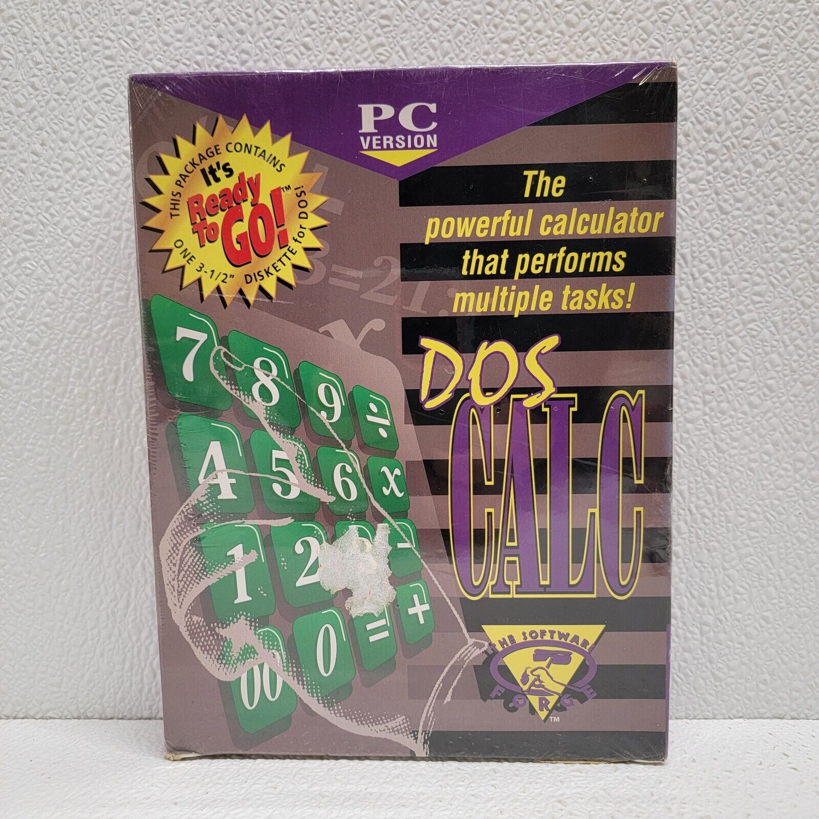 Vintage 1994 Dos-Calc Calculator Software Forge PC Version New Sealed NOS