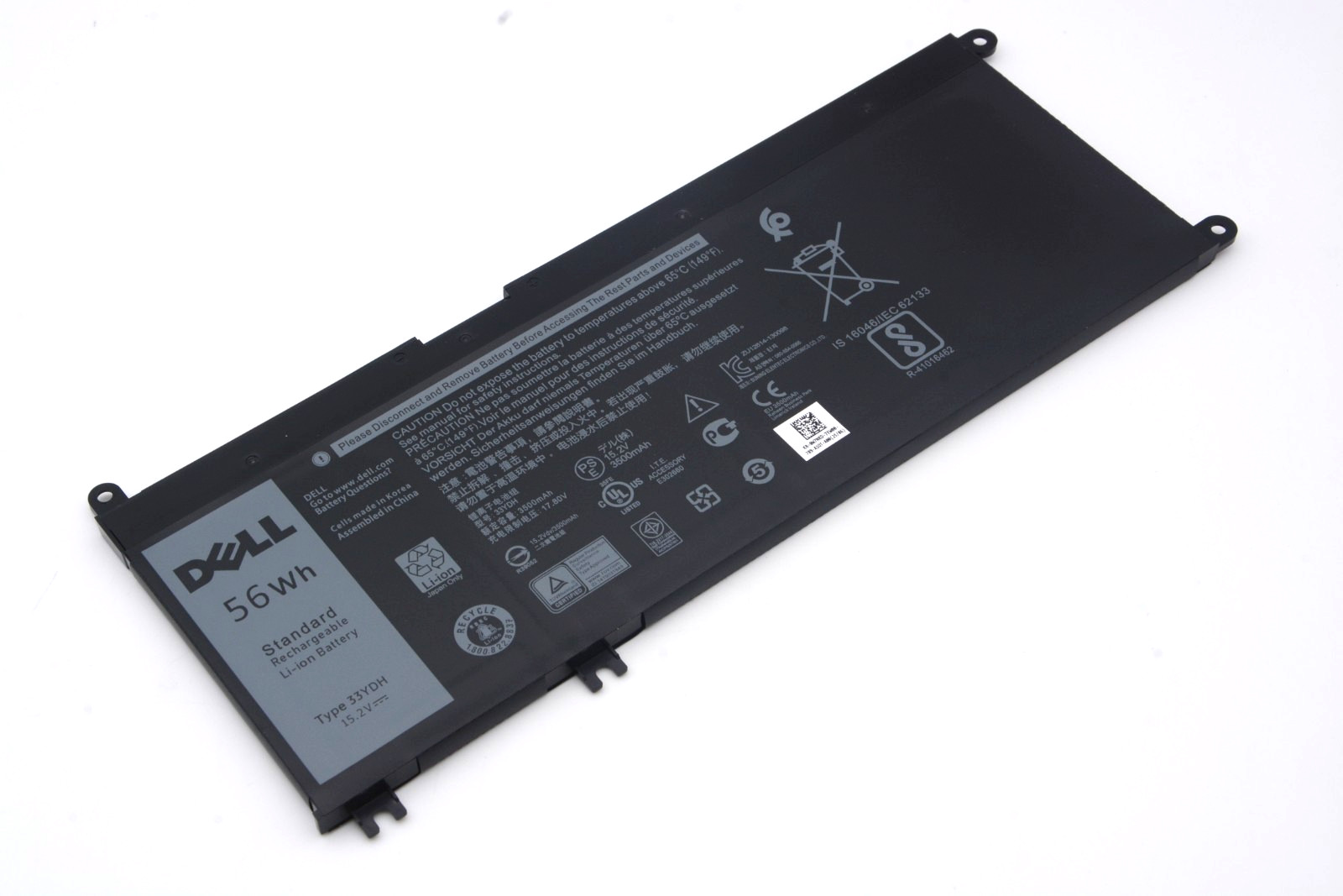 56WH Genuine 33YDH Battery Dell Latitude 3380 3480 3490 3590 Inspiron 15 17 7773