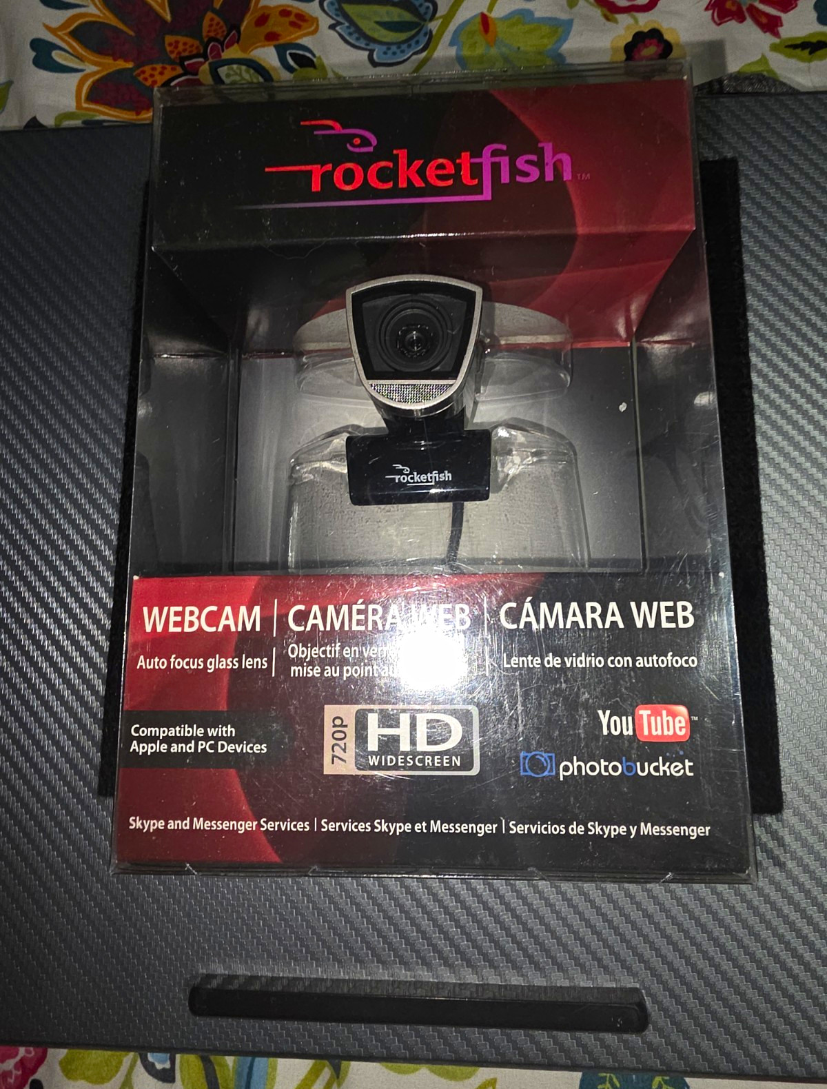 Rocketfish RF-HDWEB 720p USB 2.0 Webcam 30fps Autofocus Mic Noise Cancel
