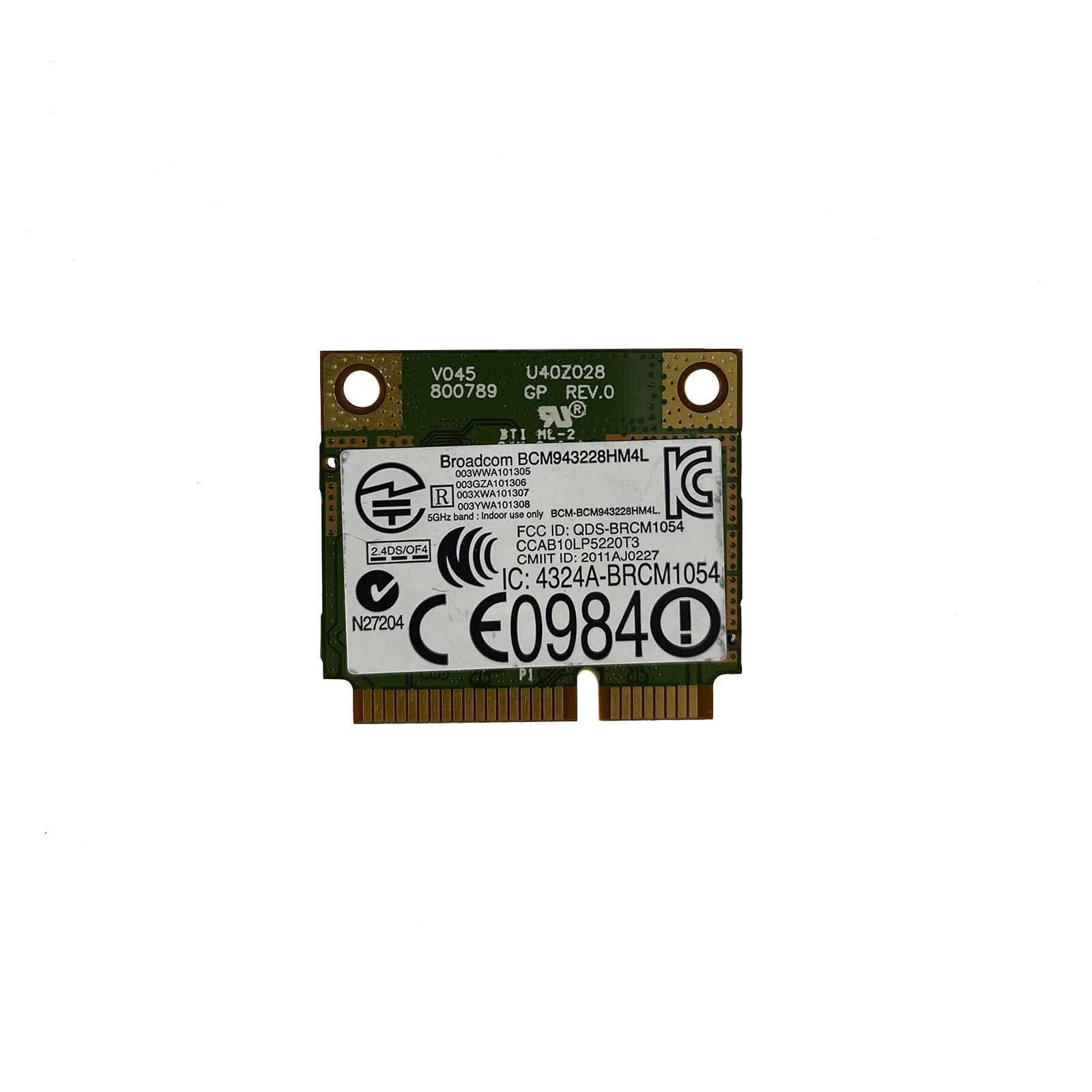 Dell Broadcom 01JKGC WiFi Adapter Wireless Wlan Card BCM943228HM4L DW1530 OEM