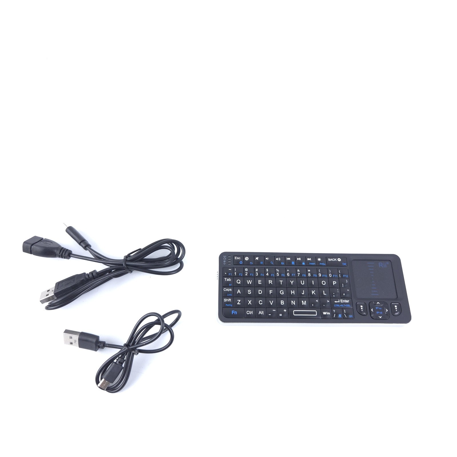 Rii K06 Mini Bluetooth Keyboard Backlit 2.4GHz Wireless Keyboard with IR Lear...