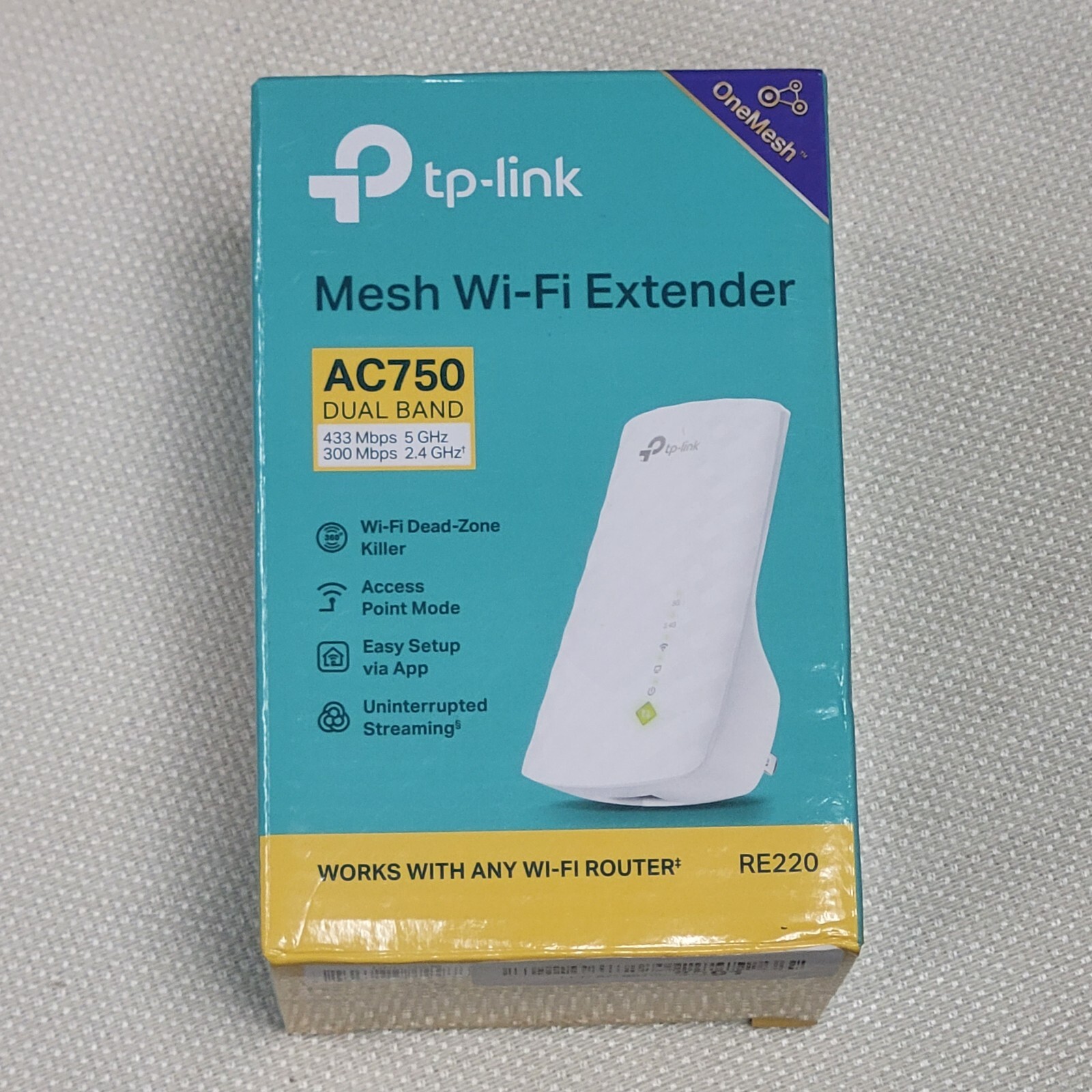 ‎TP-Link AC750 Mesh WiFi Extender (Model RE750C) NEW OPEN BOX