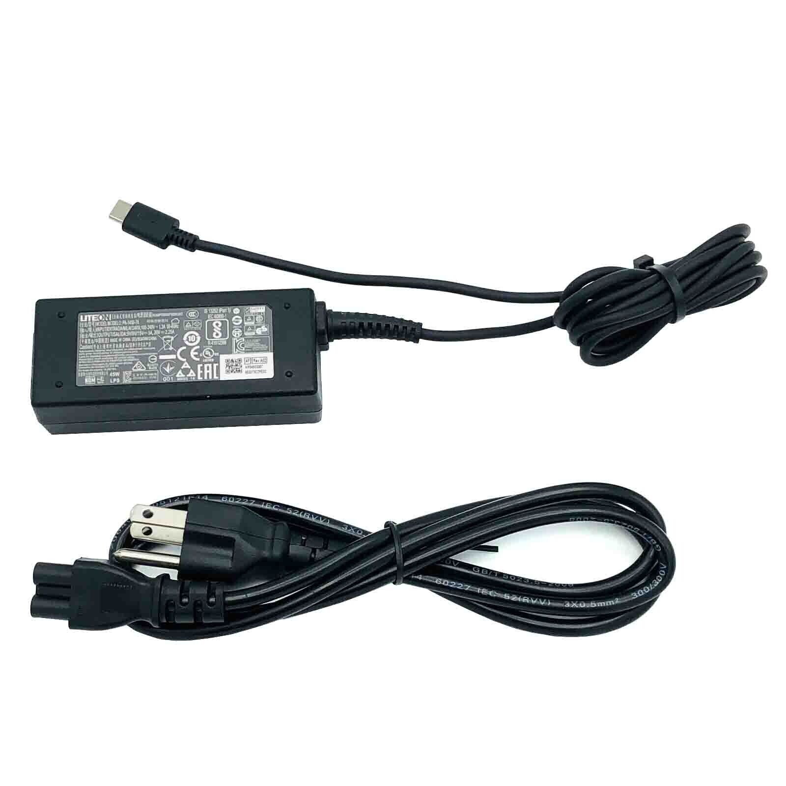 Genuine Liteon 45W USB-C Adapter For Acer Chromebook N16Q10 N17Q5 N17Q8 Laptop