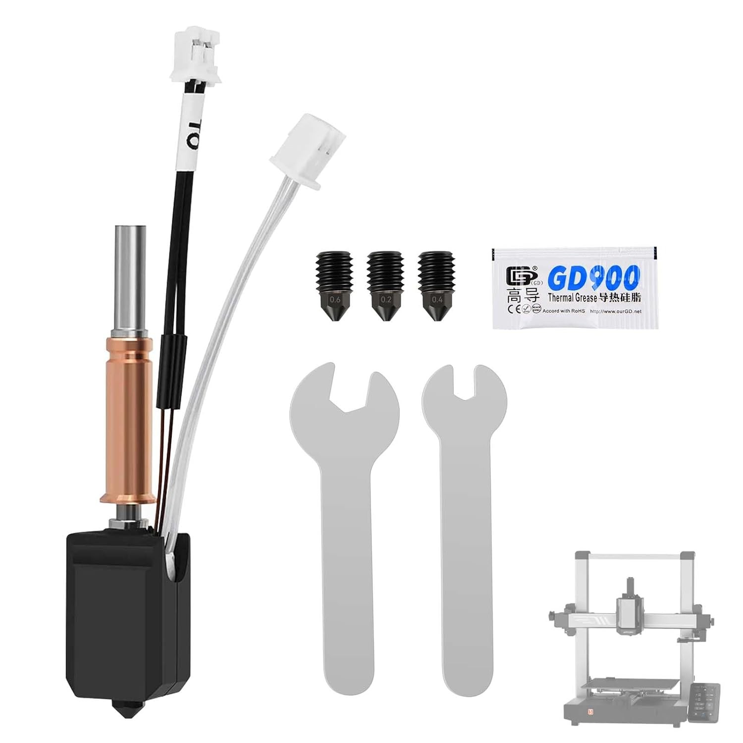 Upgrade Hotend Kit for Anycubic Kobra 3/Kobra 3 Combo 3D Printer,24V 60W... 